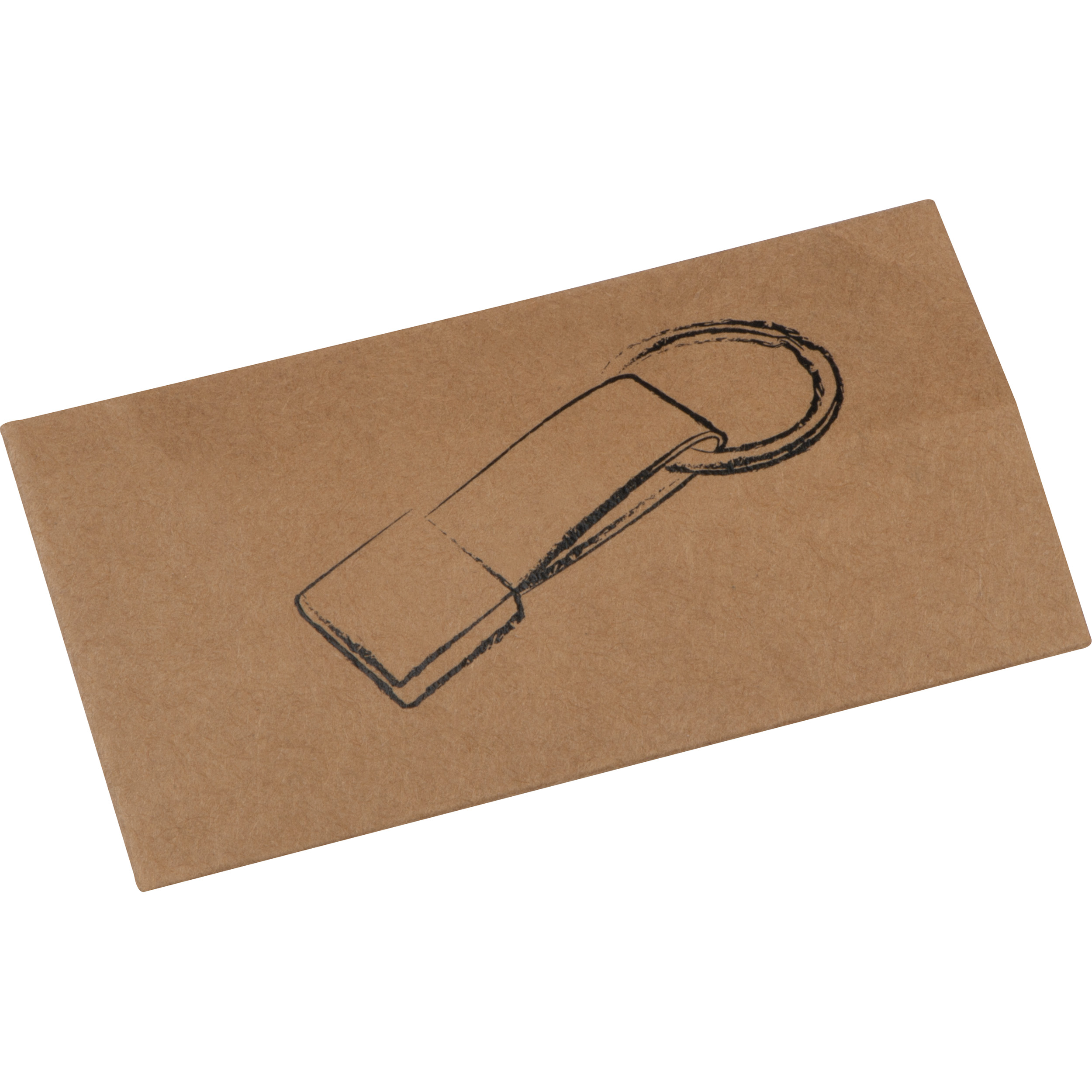 Keychain with imitation leather strap