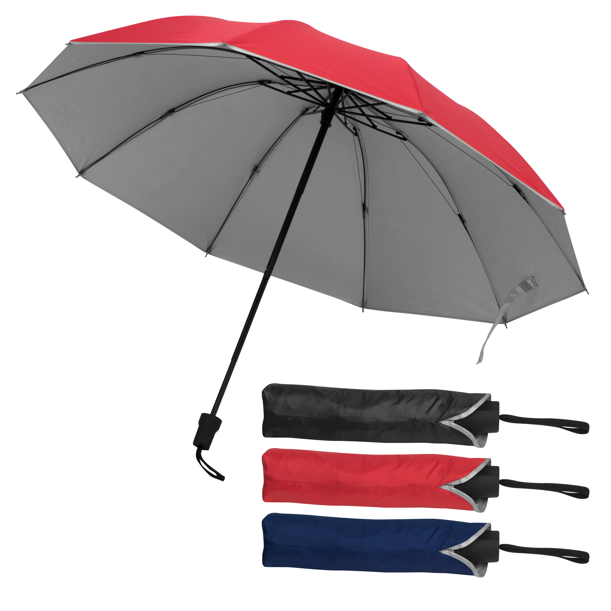 Parapluie avec intérieur argenté