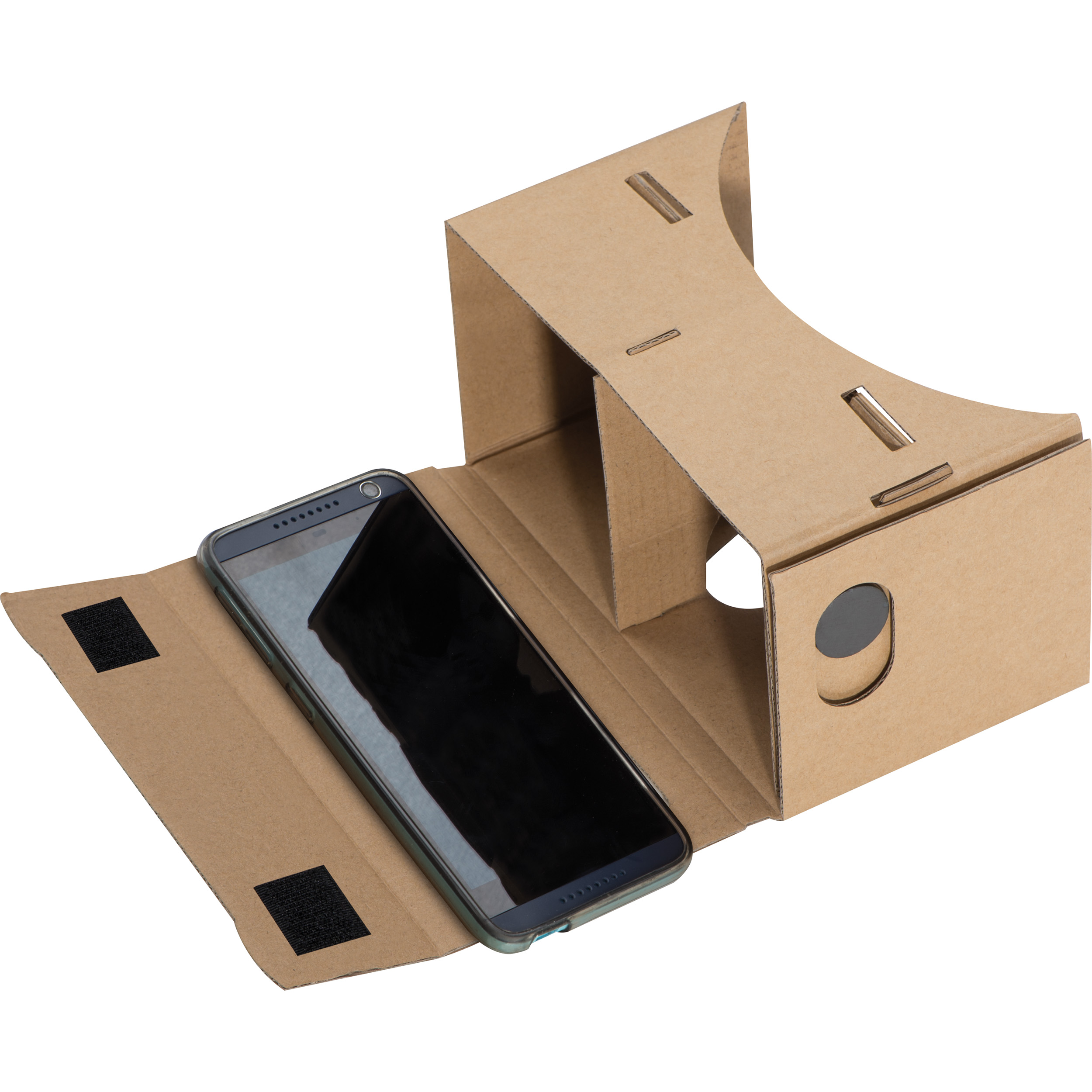 Virtual Reality glasses made of cardboard