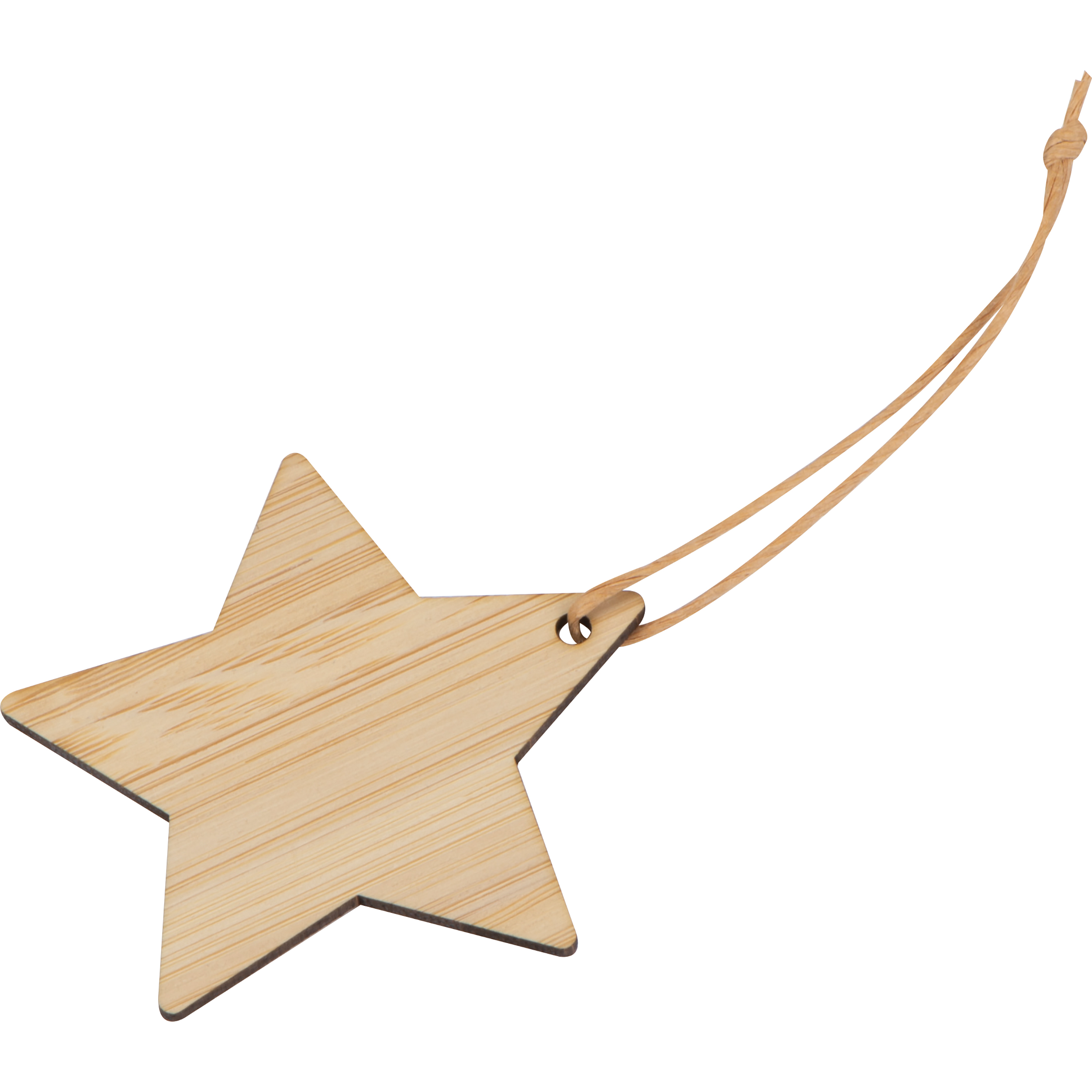 Colgante de estrella de bambú