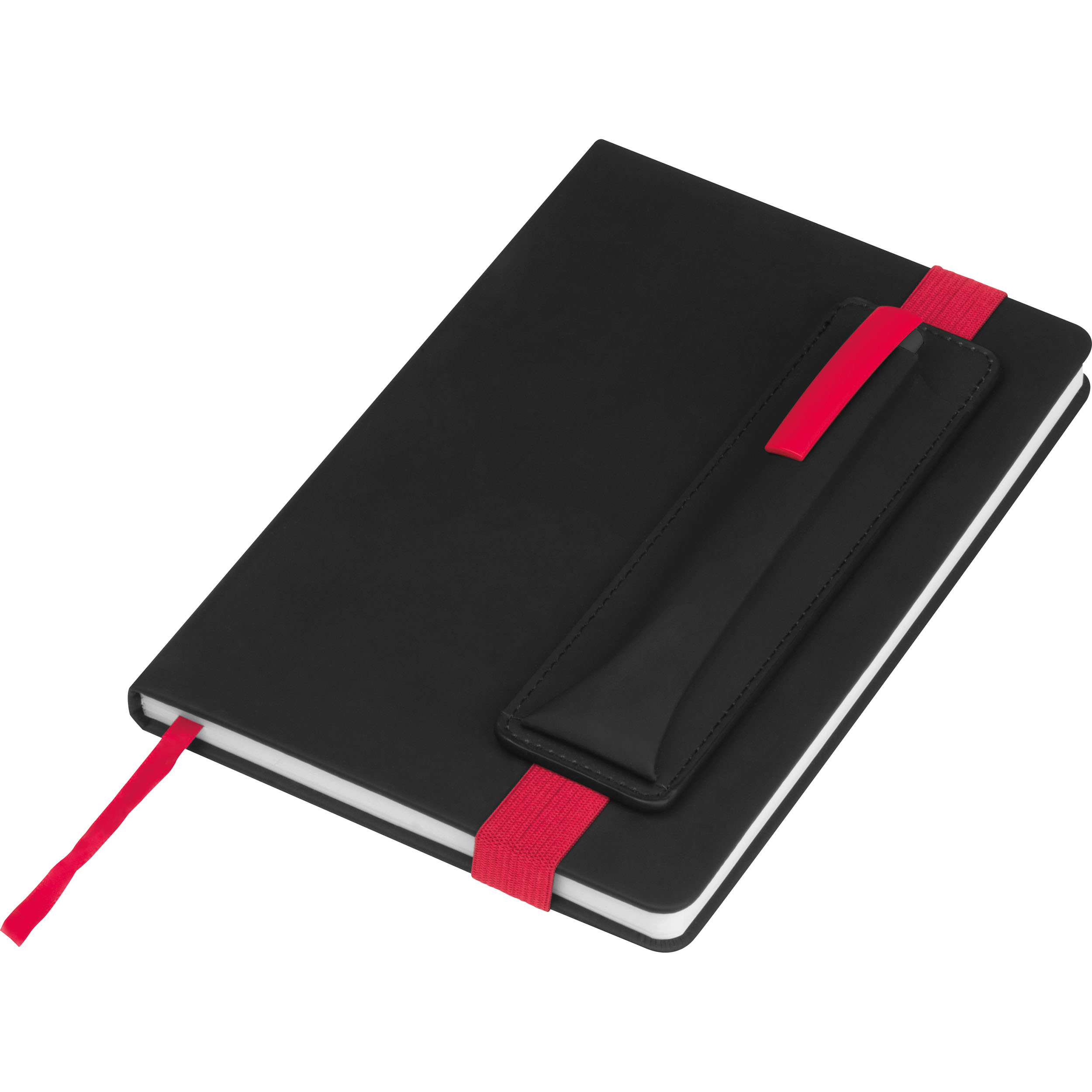 Notizbuch mit farbigen Applikationen