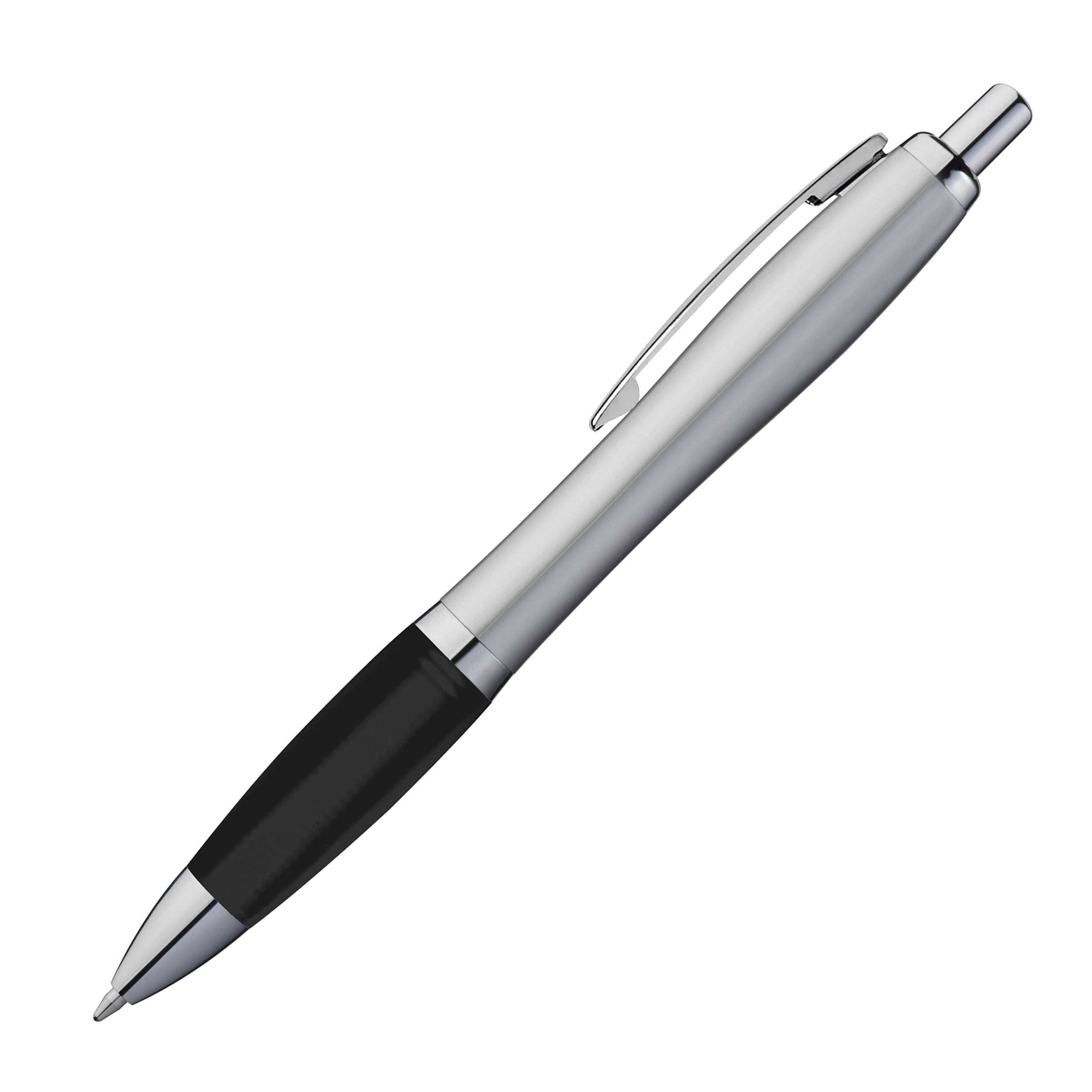 Kugelschreiber mit silbernem Schaft 
