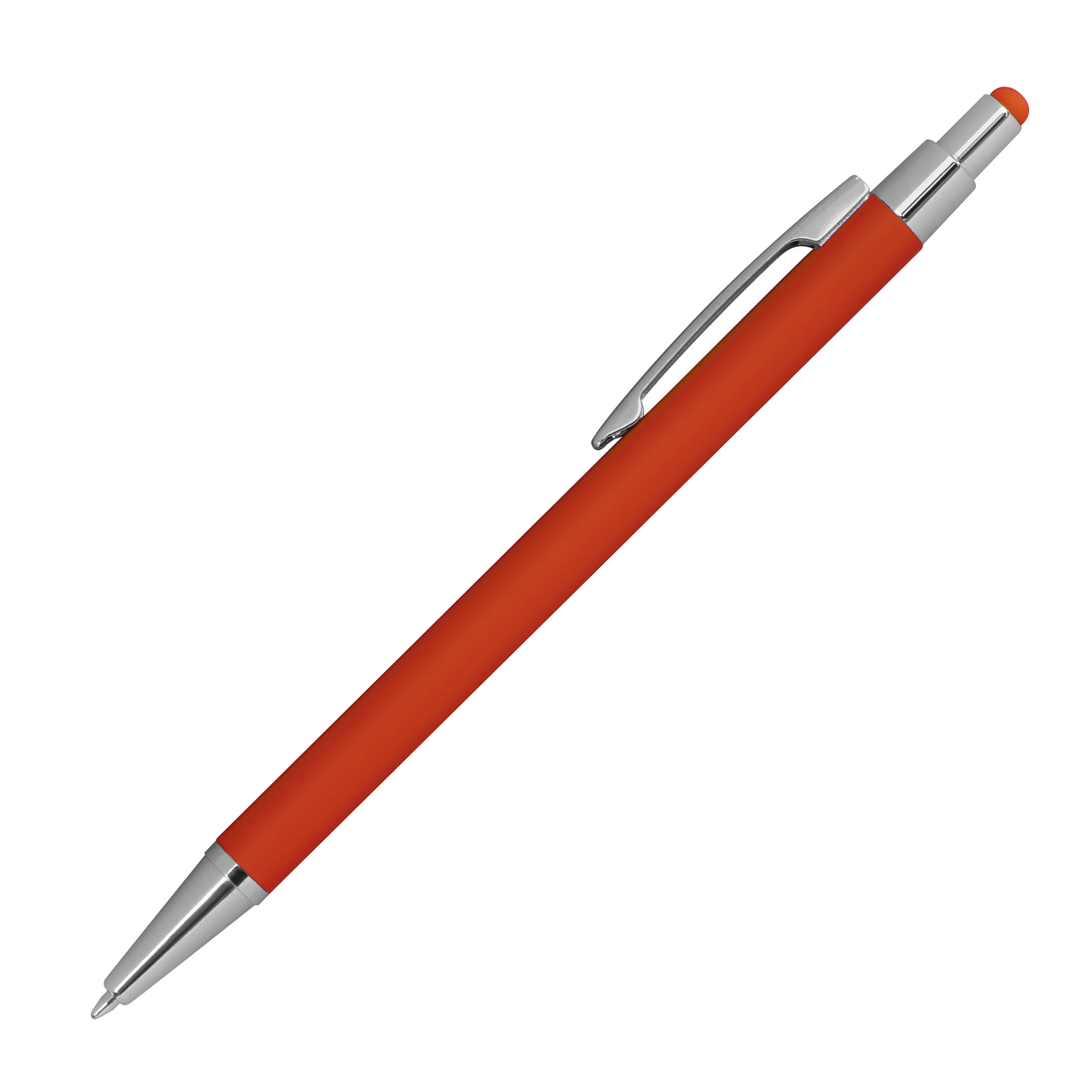 Kugelschreiber aus Metall mit Rubberfinish und Touchfunktion