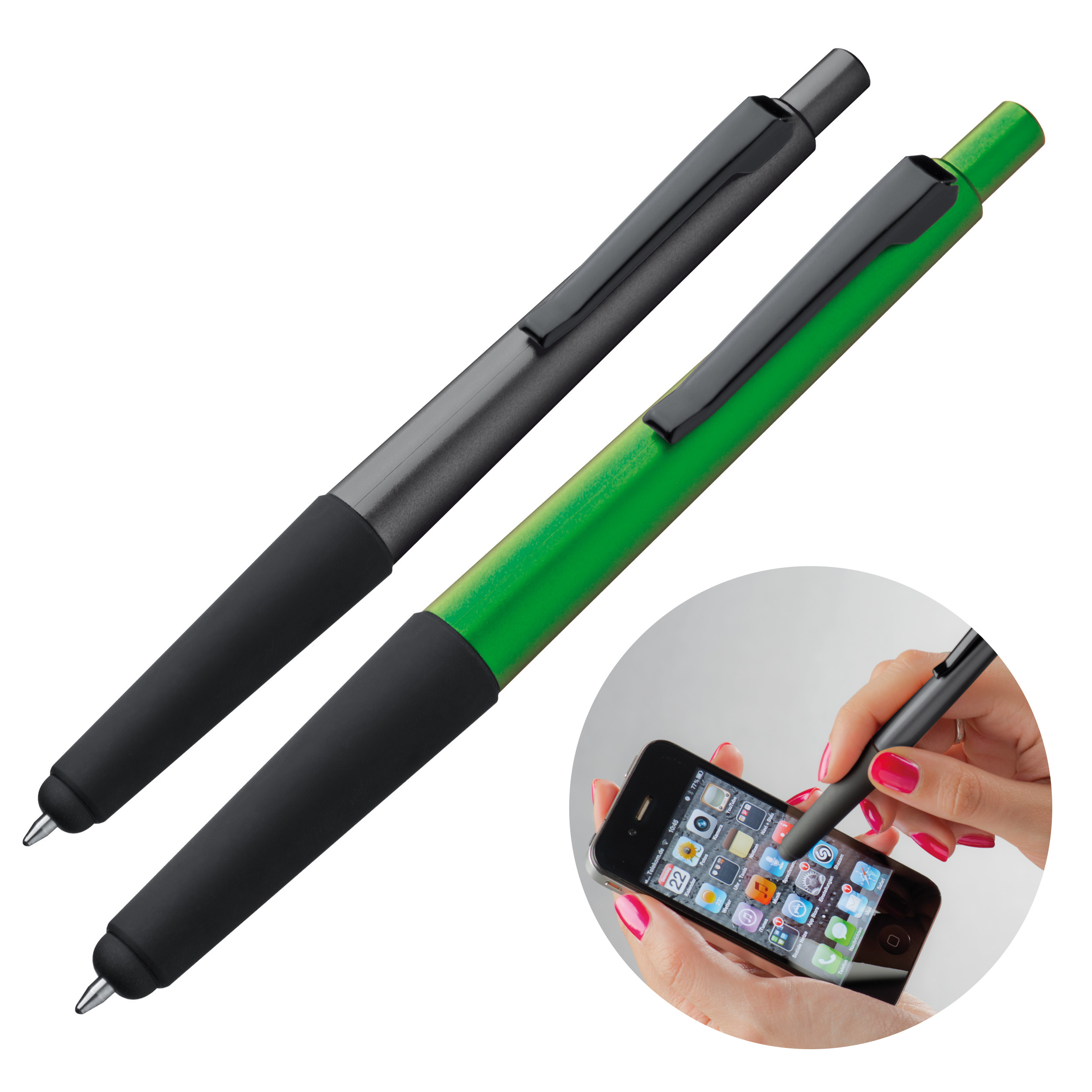 Kugelschreiber aus Kunststoff mit Touchfunktion