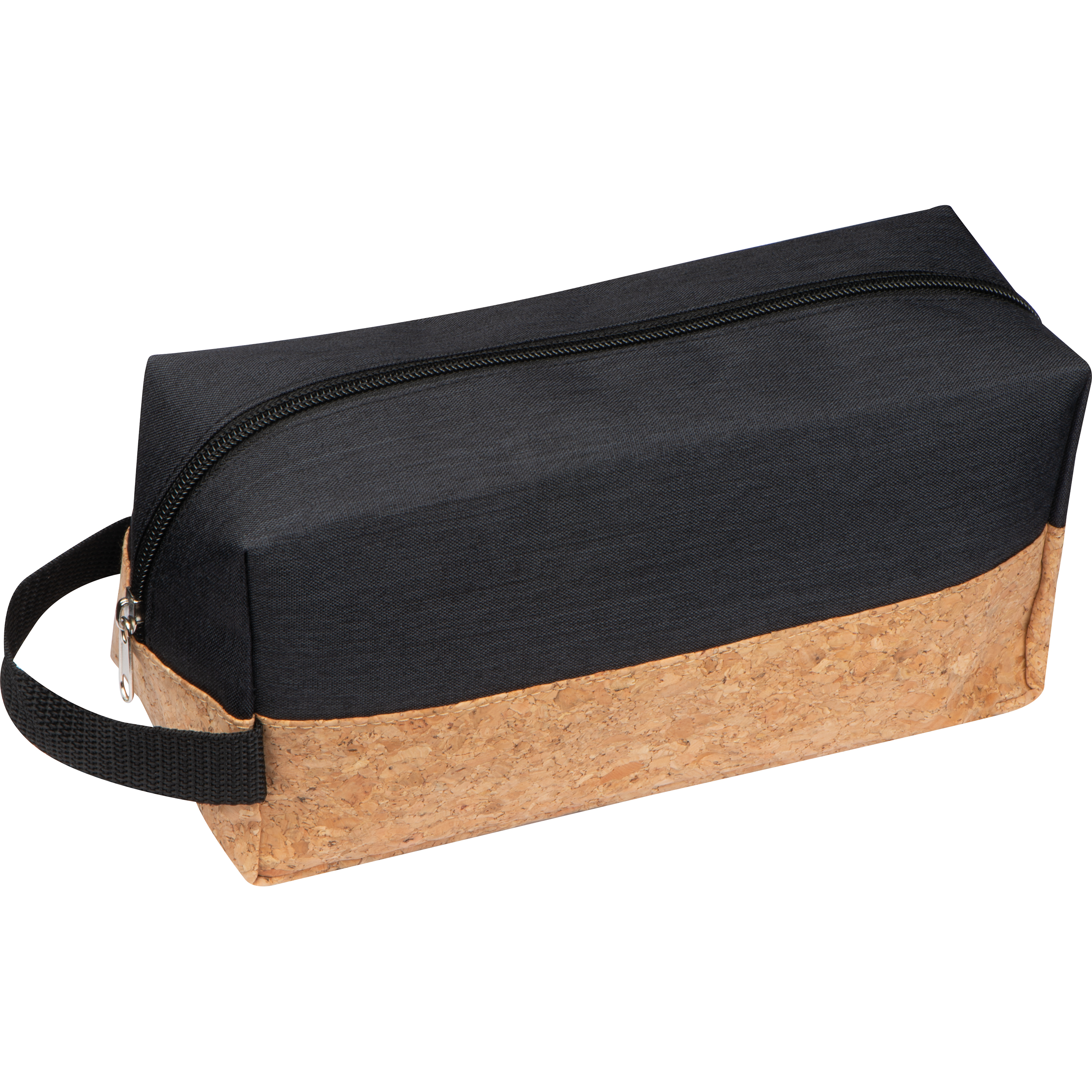 Cosmetic bag with cork bottom
