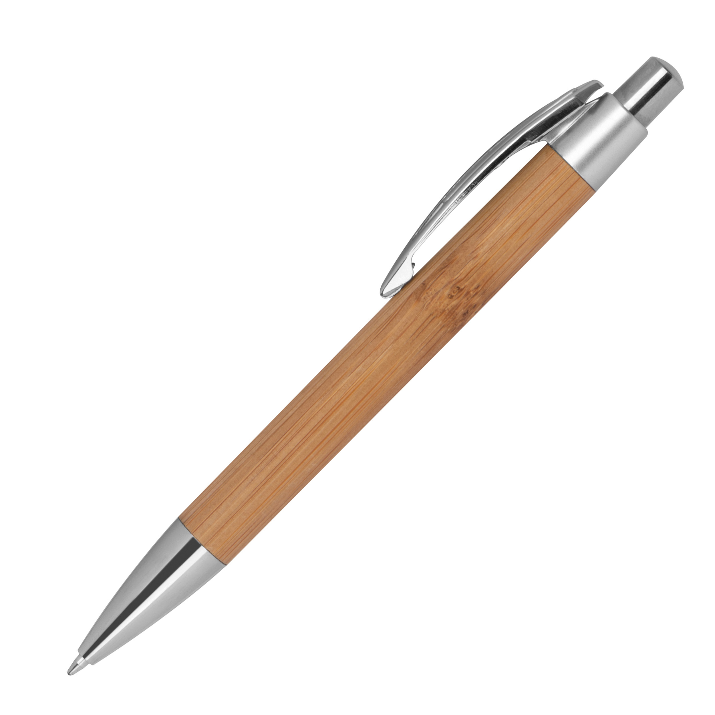 Kugelschreiber Bambus mit spitzem Clip