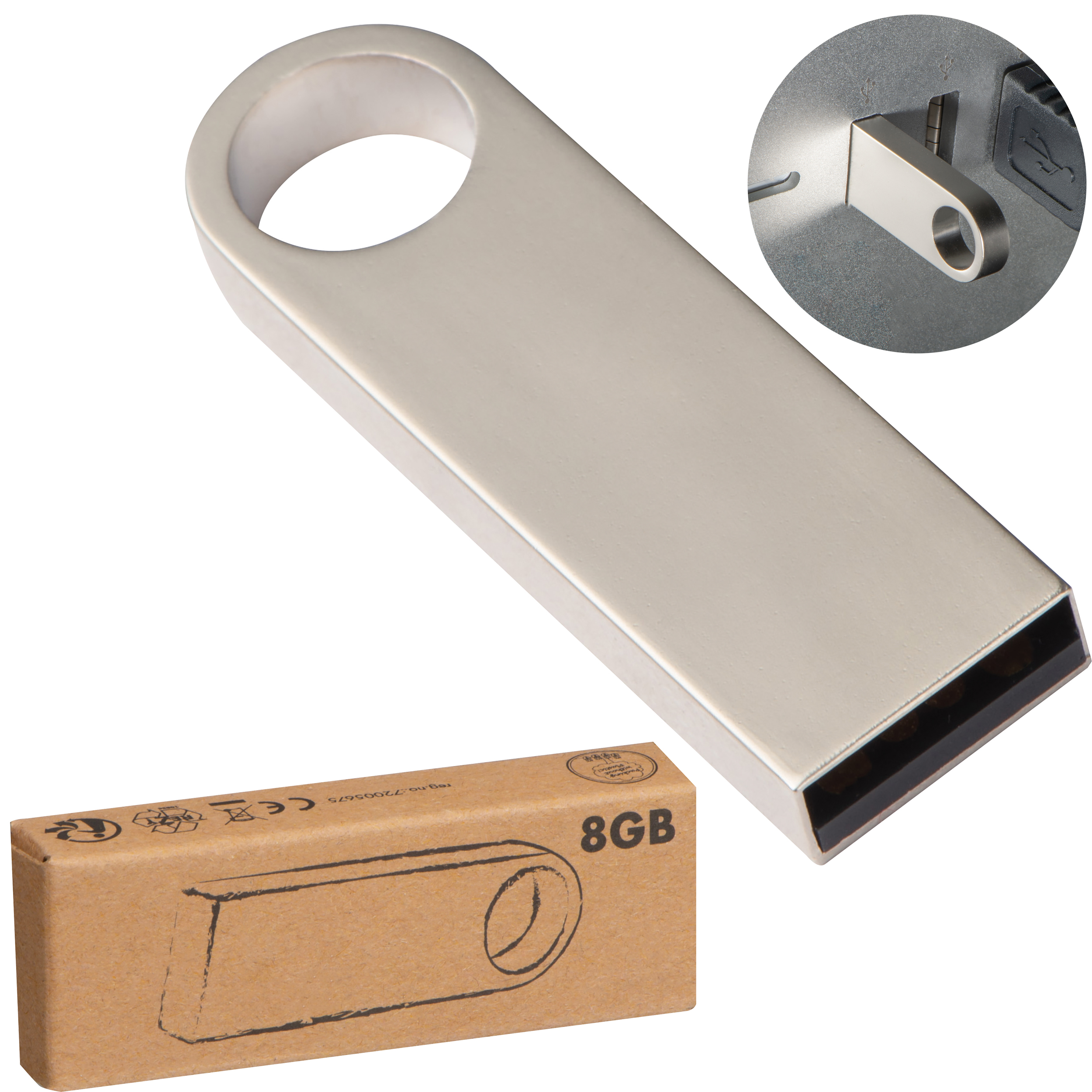 Metal USB stick - 8GB