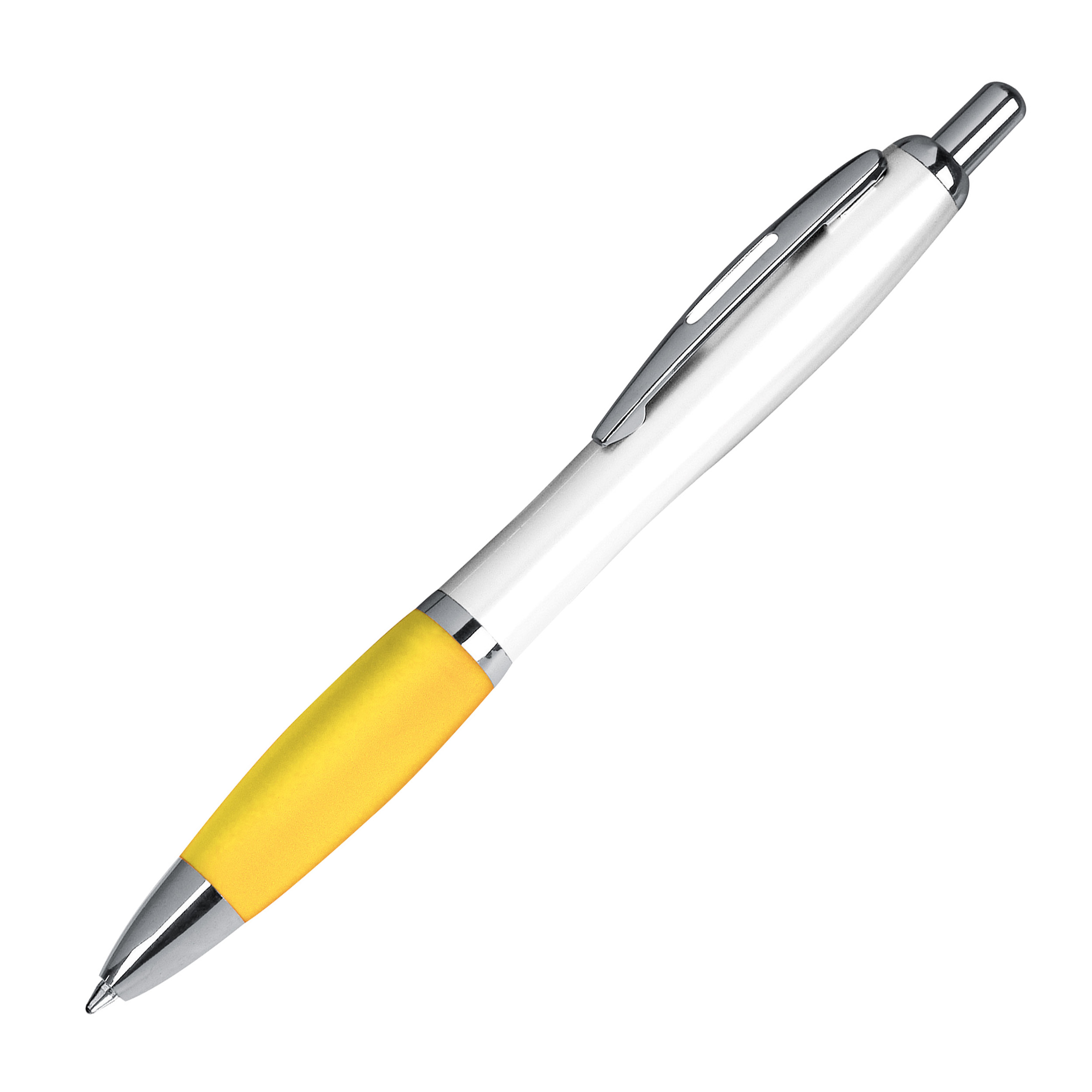 Kugelschreiber mit weißem Schaft 