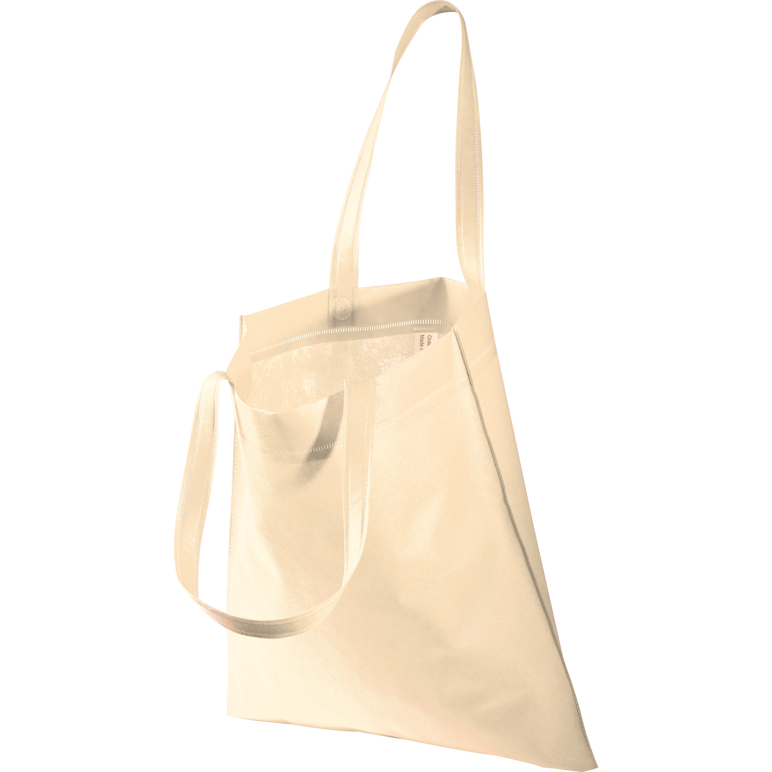 Non-woven bag with long handles