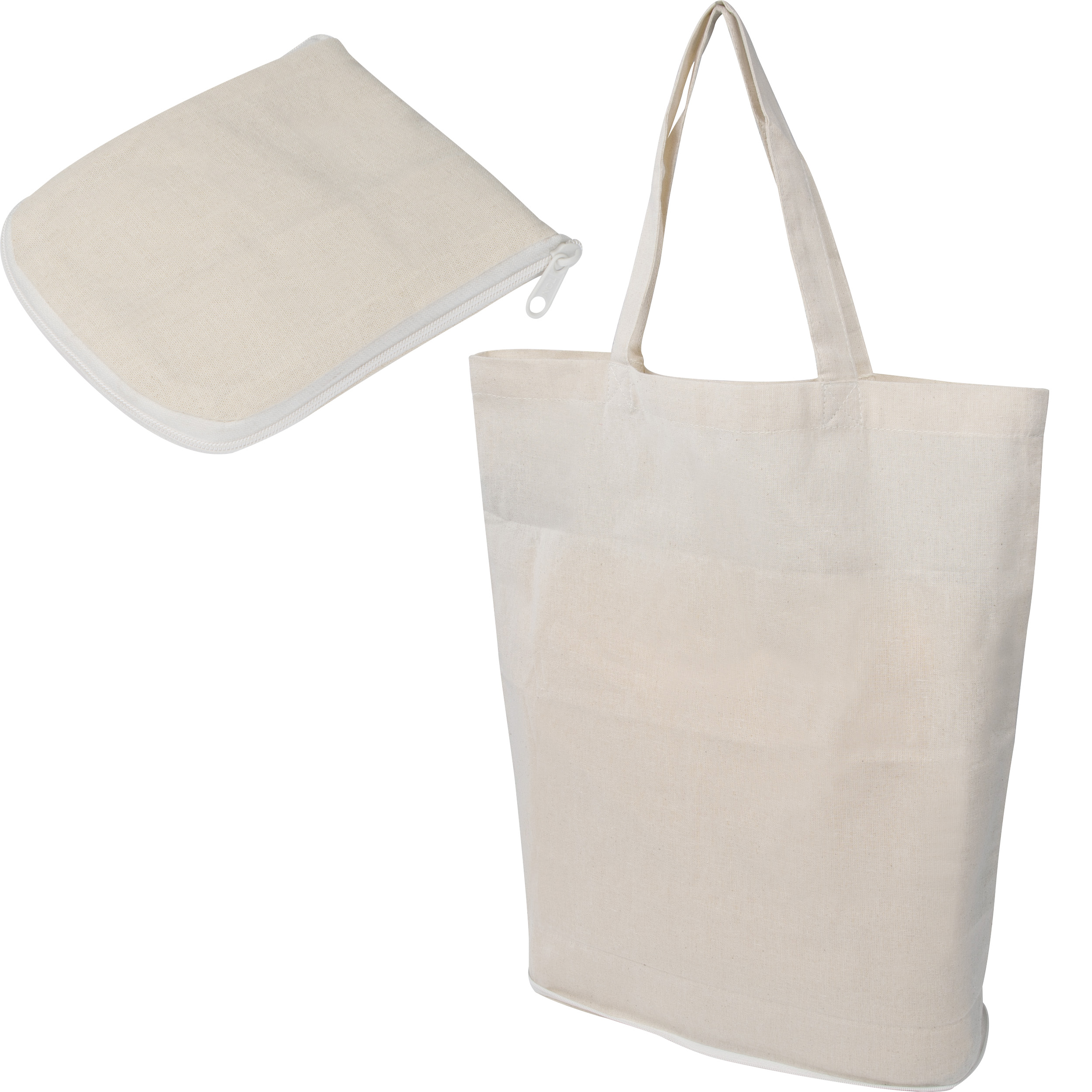 Foldable shopping bag in cotton