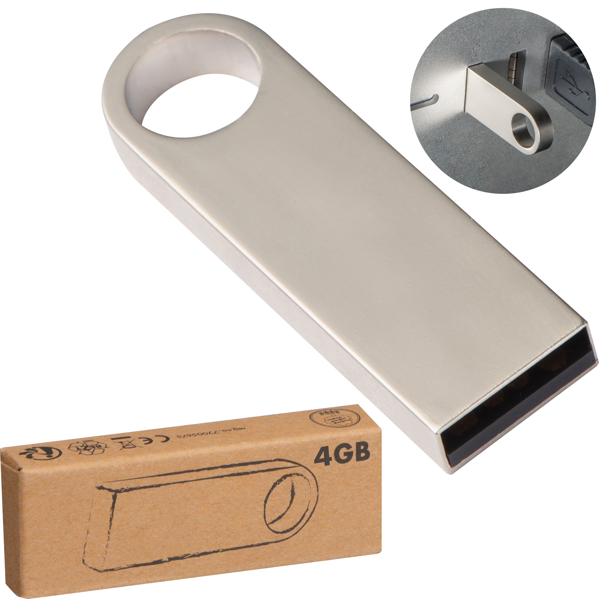 USB-Stick Metall 4GB