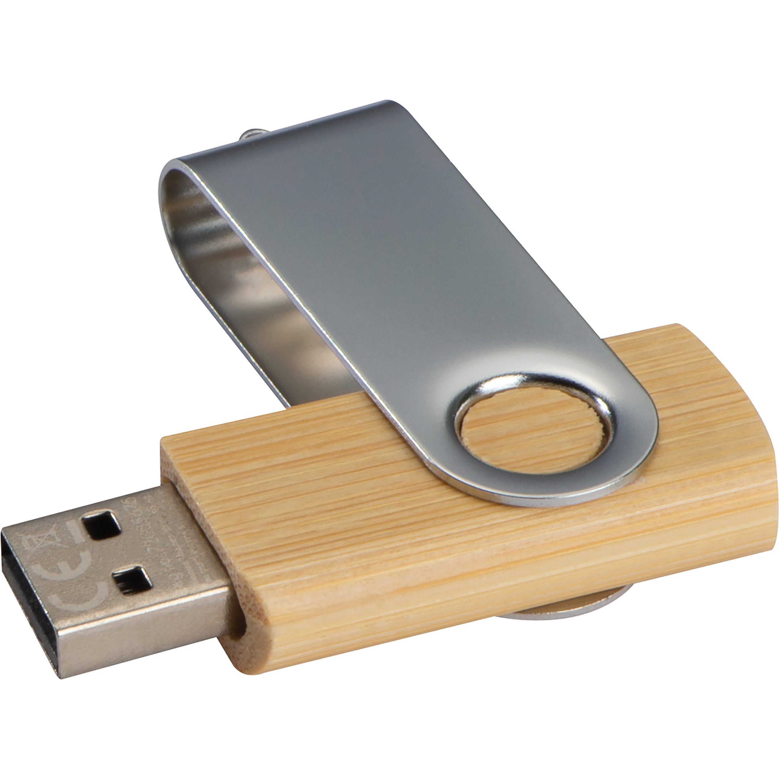 Twist USB Stick with medium wood cover