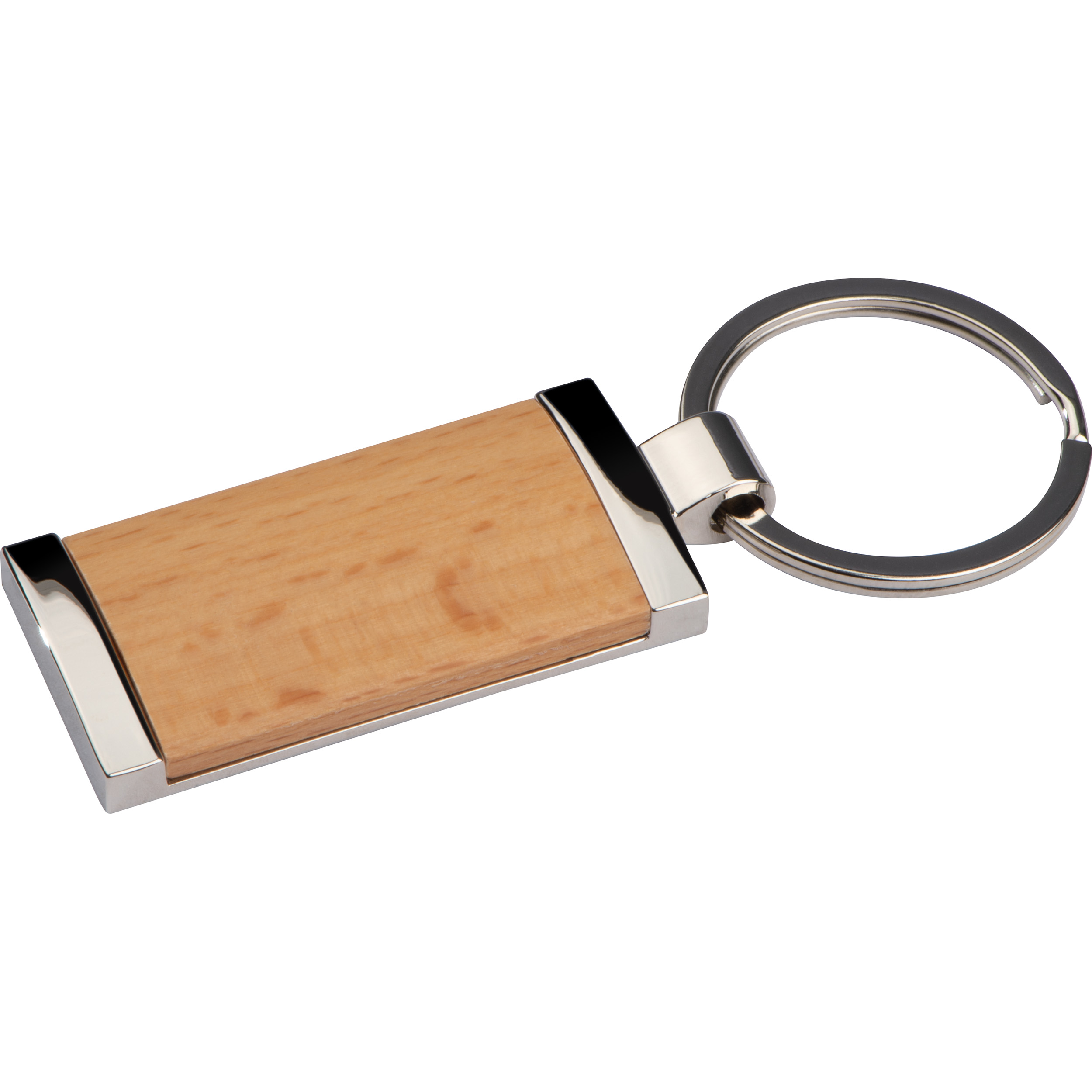 Keyring with wooden stick