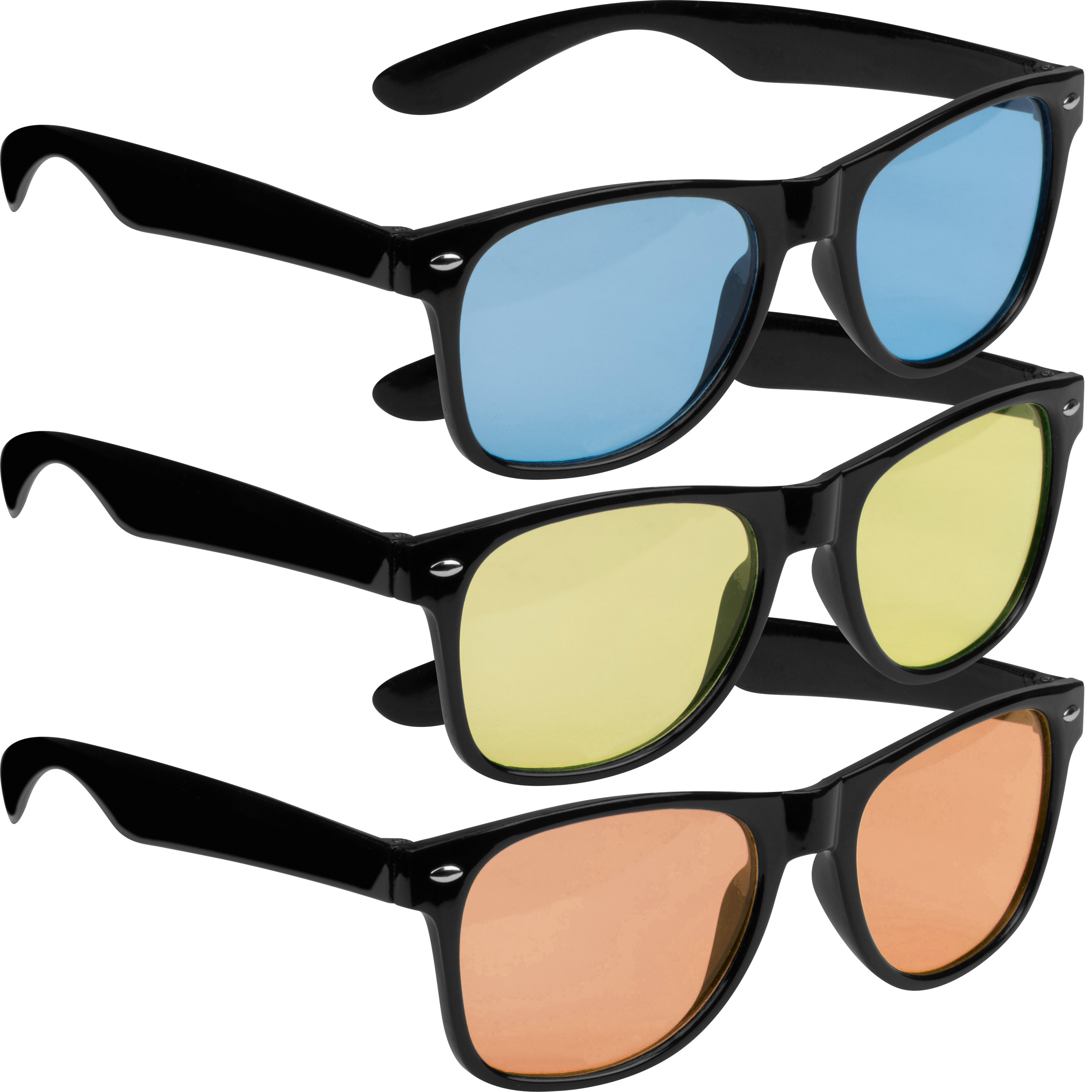 Sunglasses with colored glasses