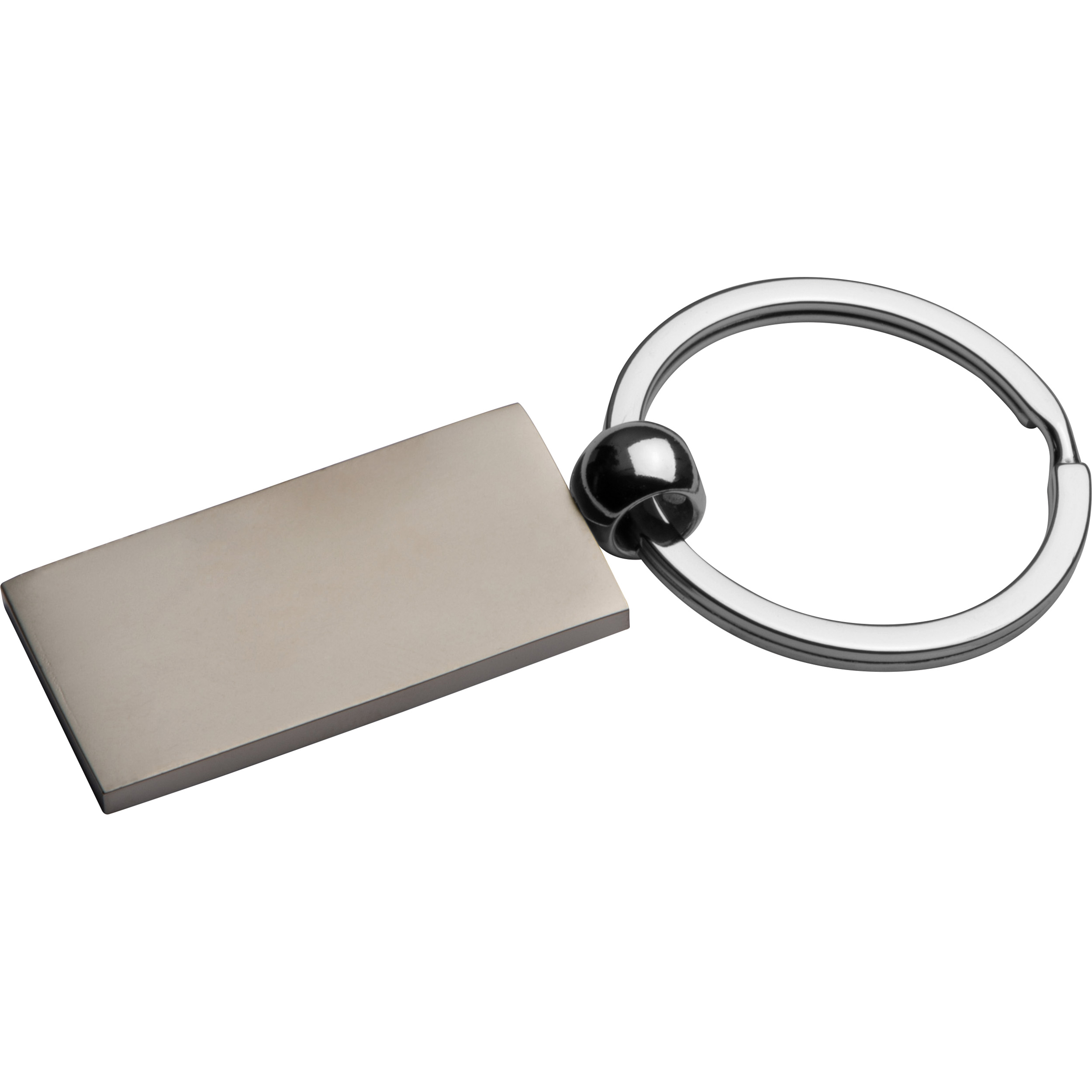 Metal keyring, rectangular
