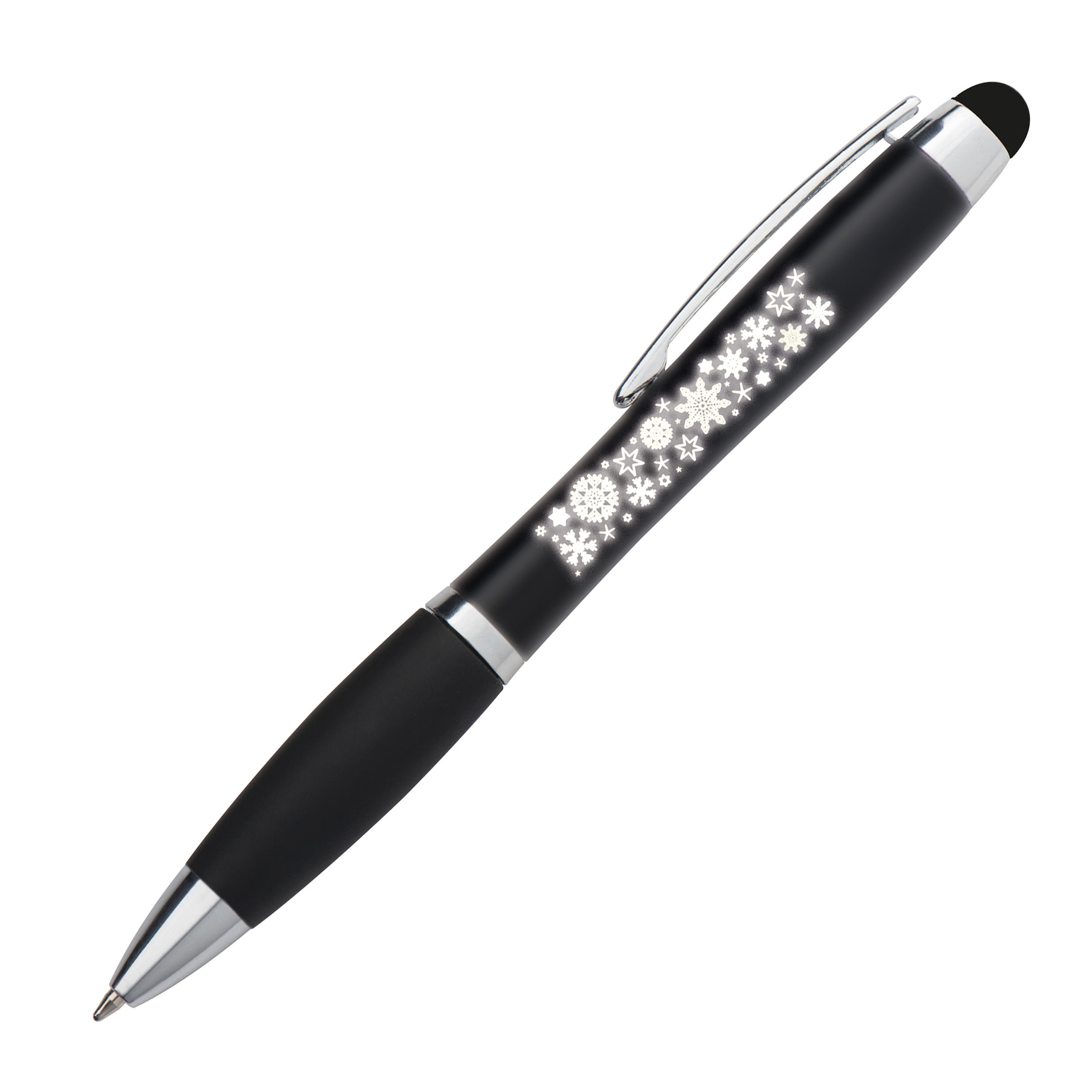 Ballpen with touch function and LED 