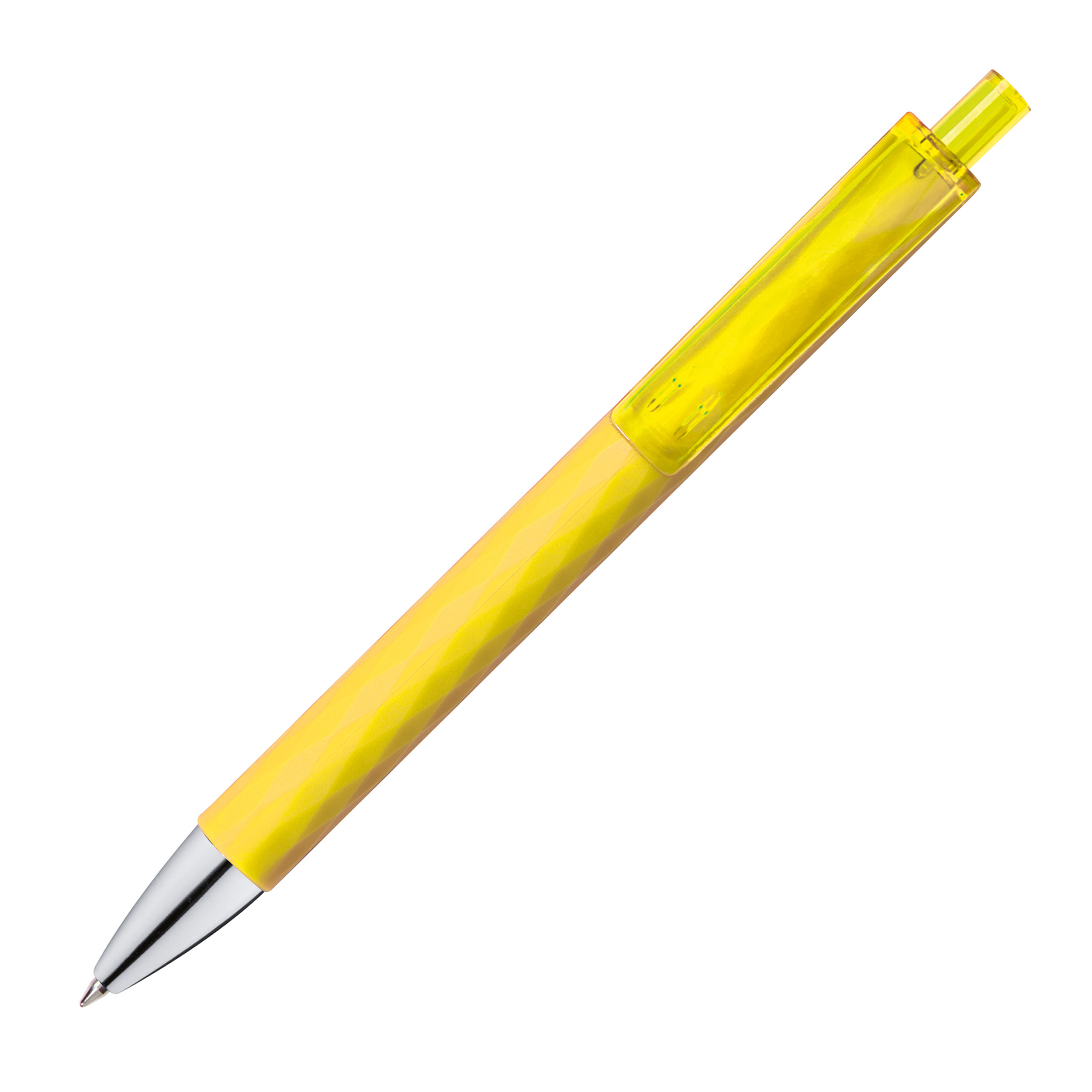 Kugelschreiber aus Kunststoff mit gemustertem Schaft