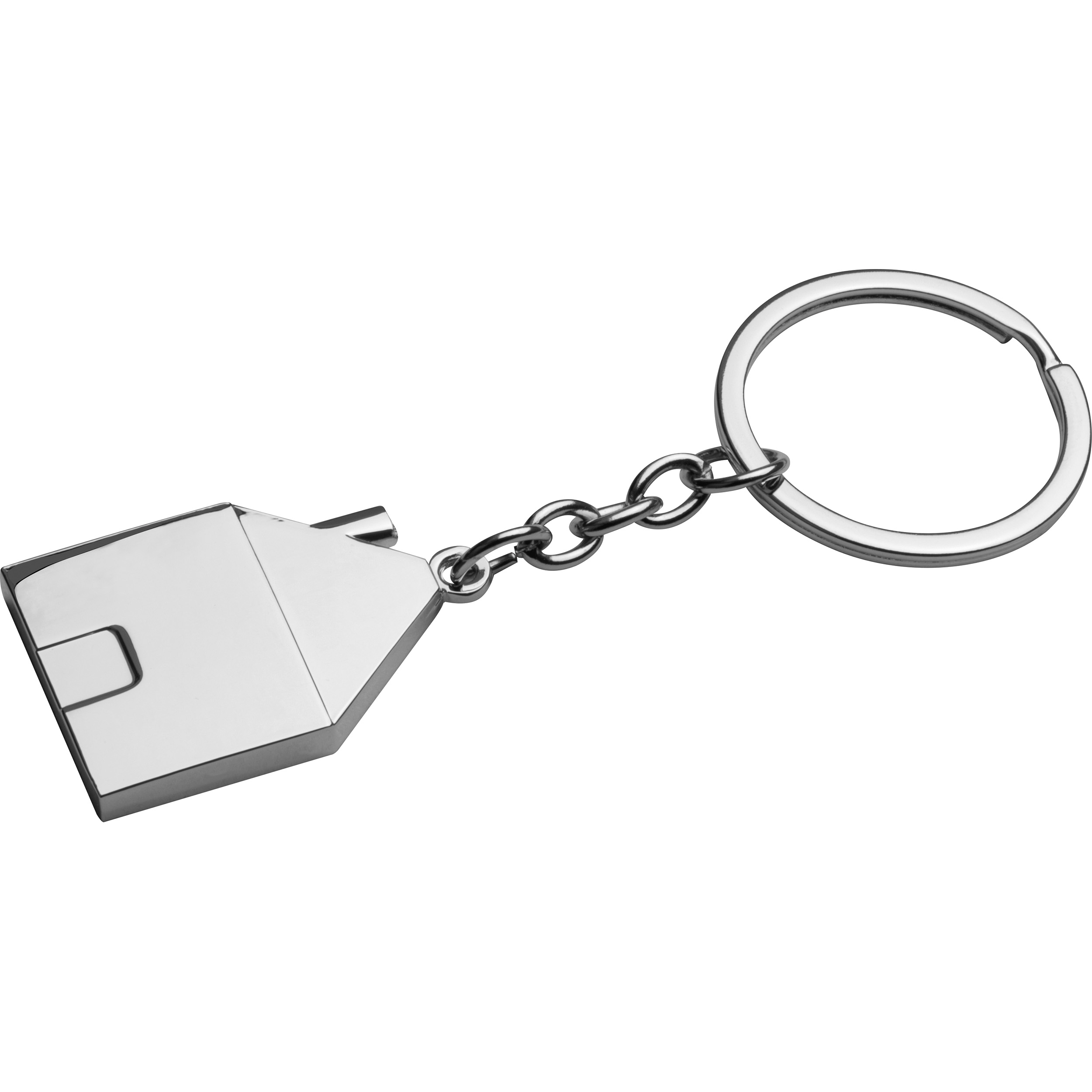 Metall-Schlüsselanhänger in Hausform