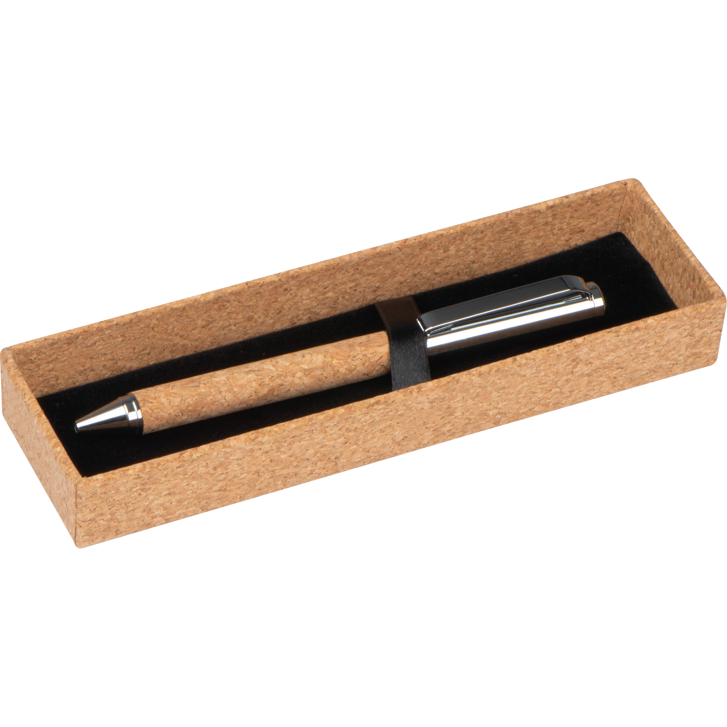 Kugelschreiber aus Metall und Kork
