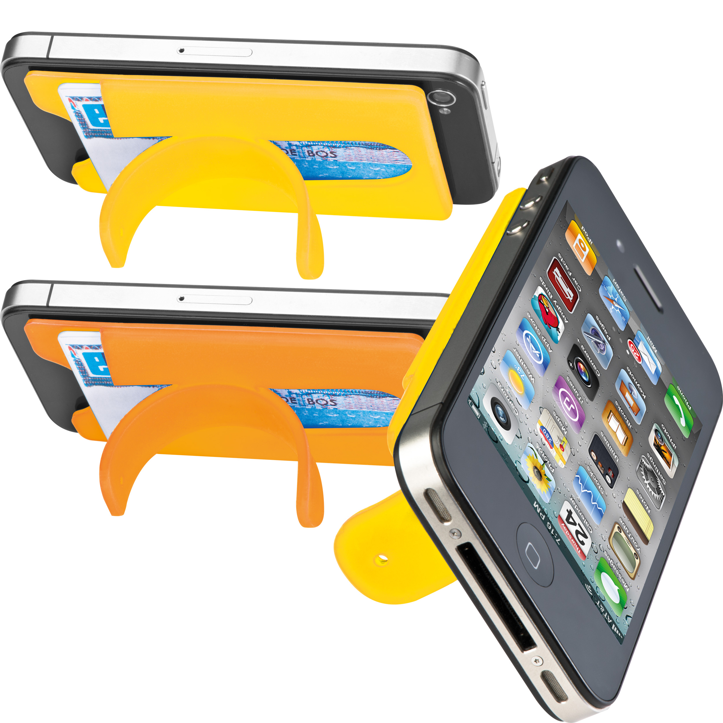 Smartphone Kartenhalter mit integriertem Ständer