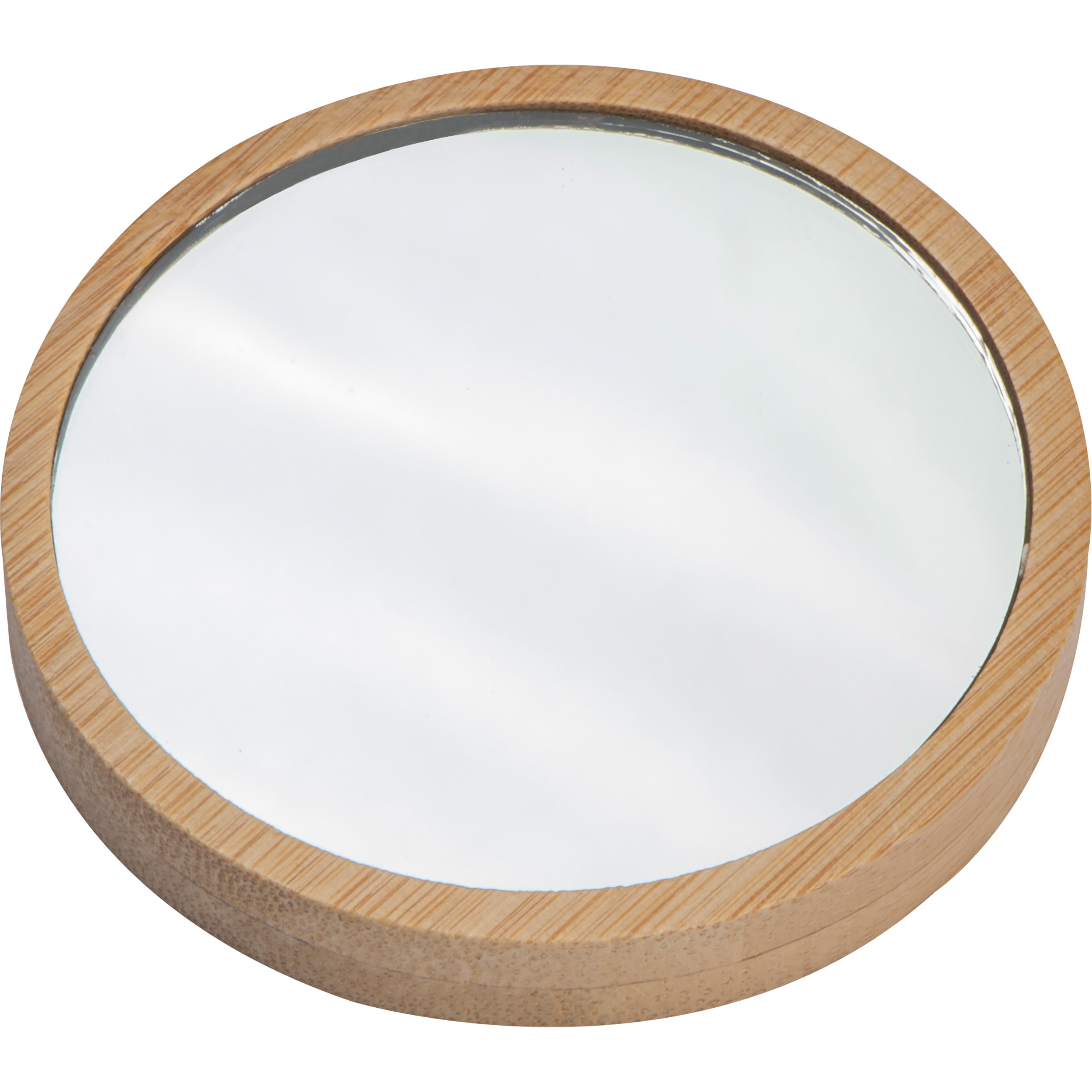 Espejo de maquillaje de bambú