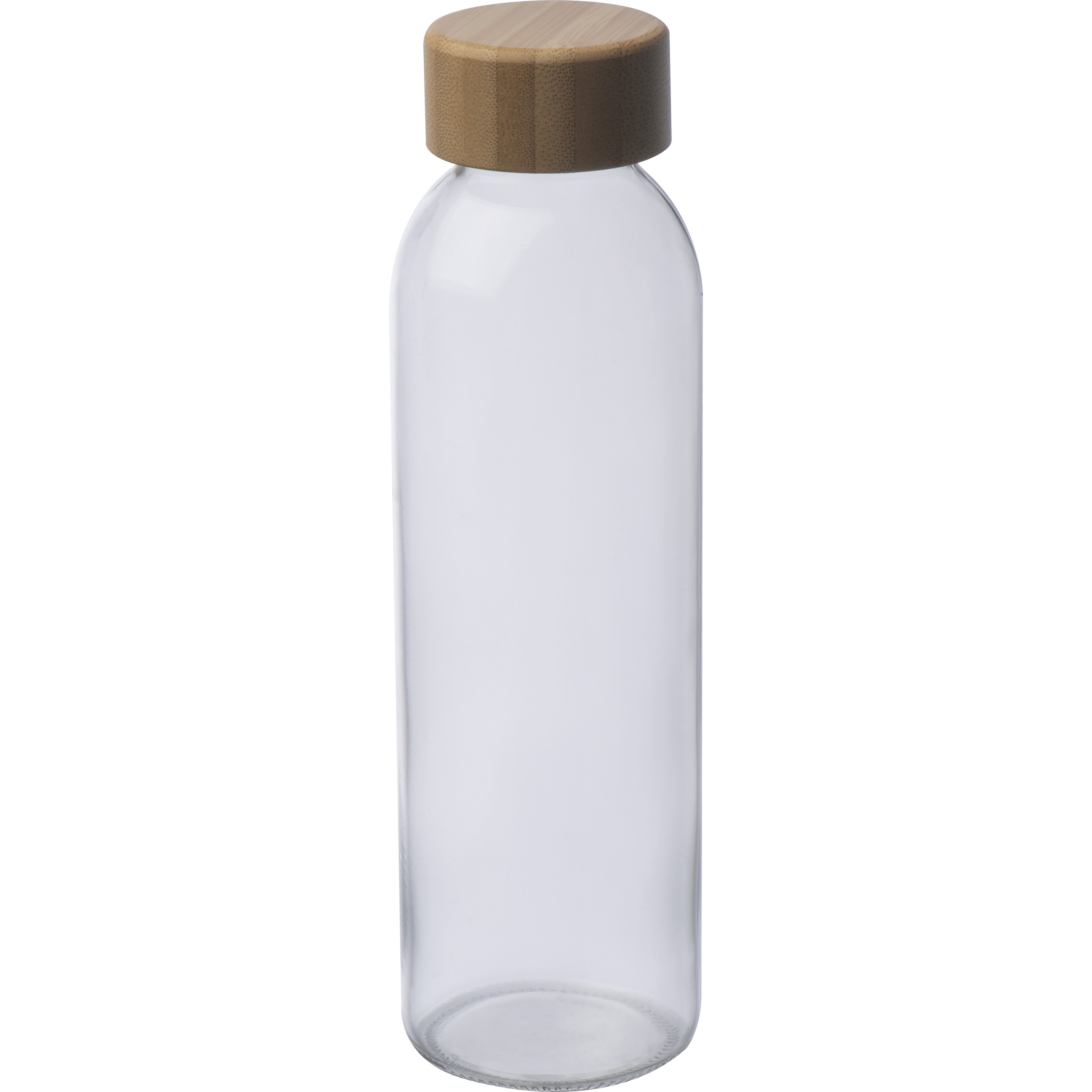 Glass bottle with bamboo lid and Jute cover