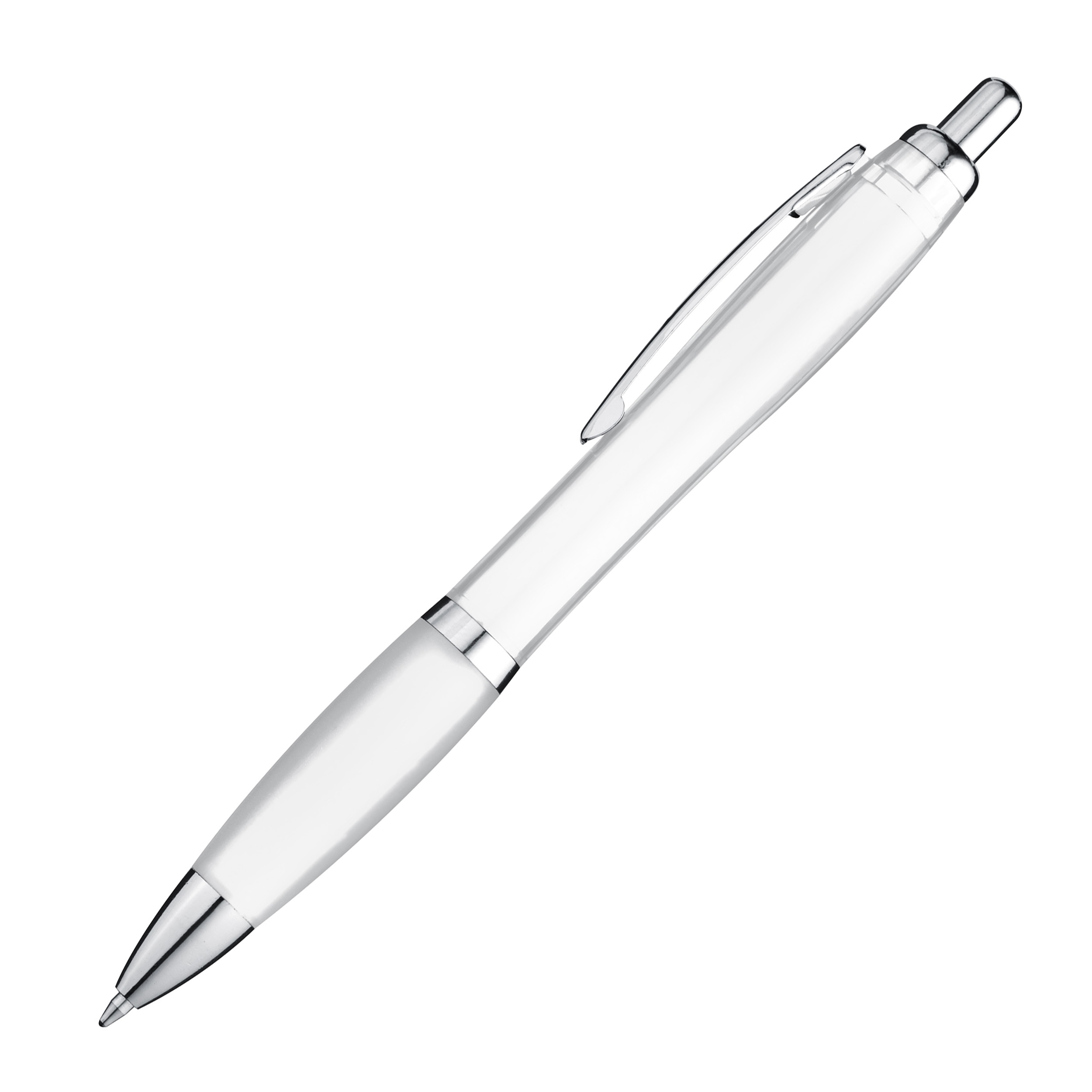 Kugelschreiber mit farbig transparentem Schaft 