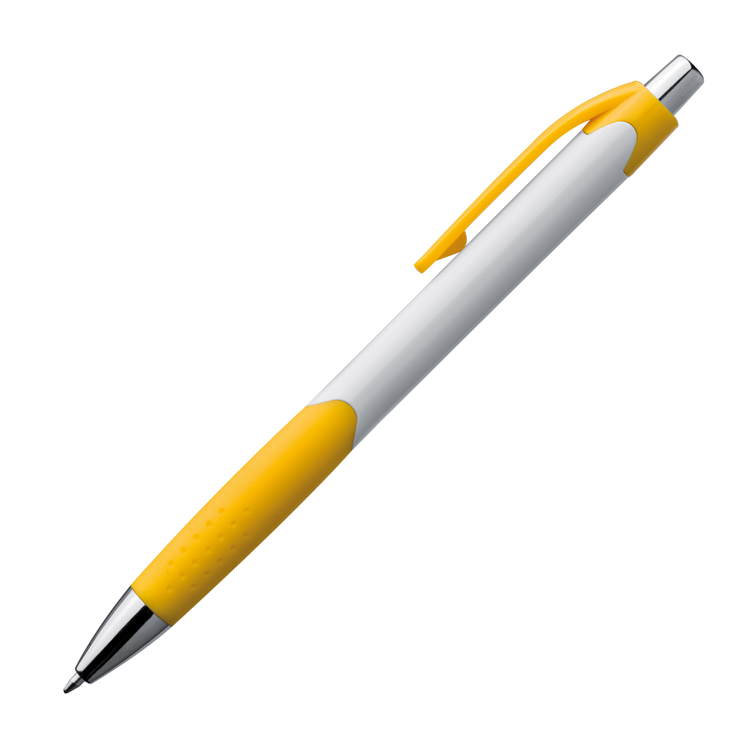 Kugelschreiber mit farbiger Gummigriffzone 