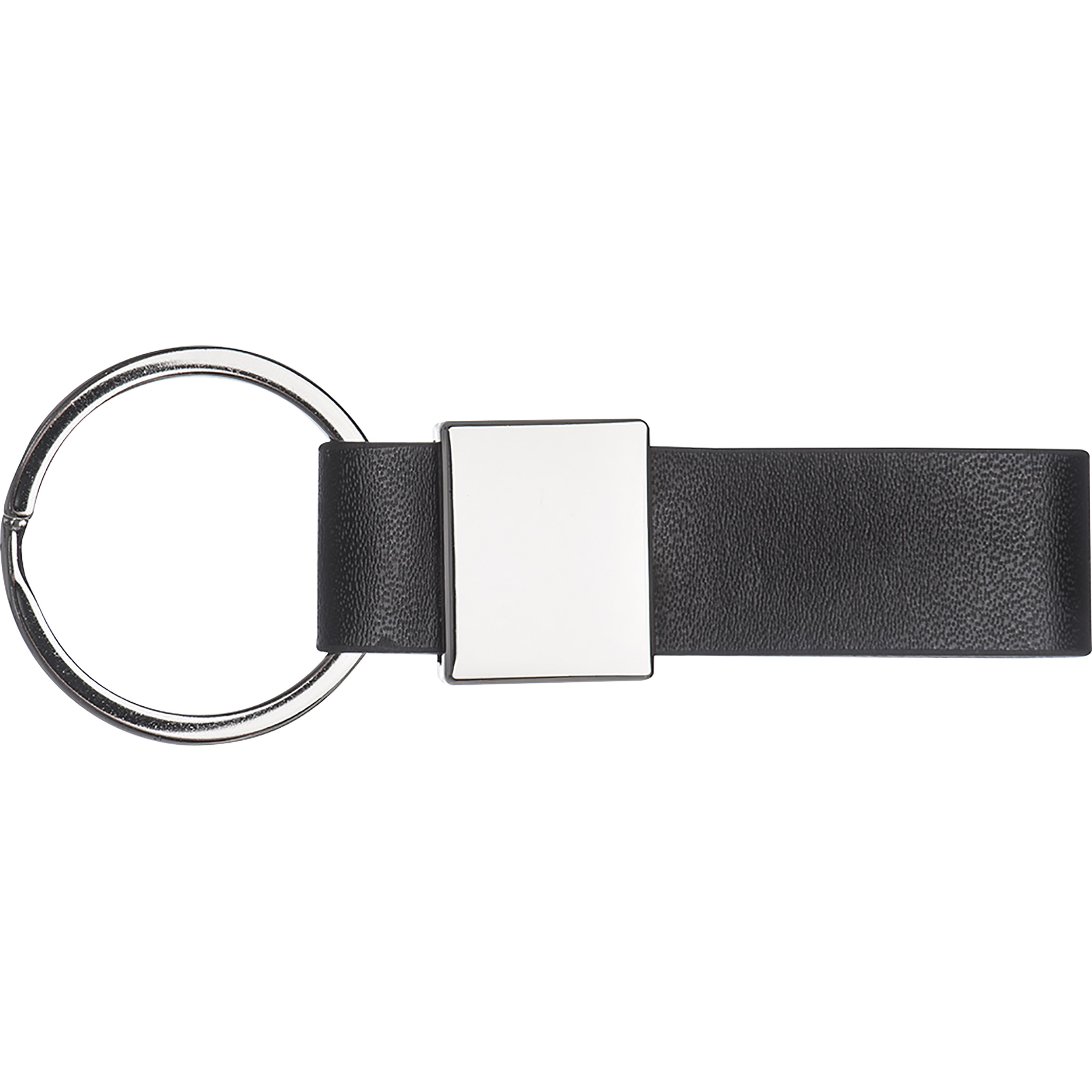 Keyring with a black PU strap