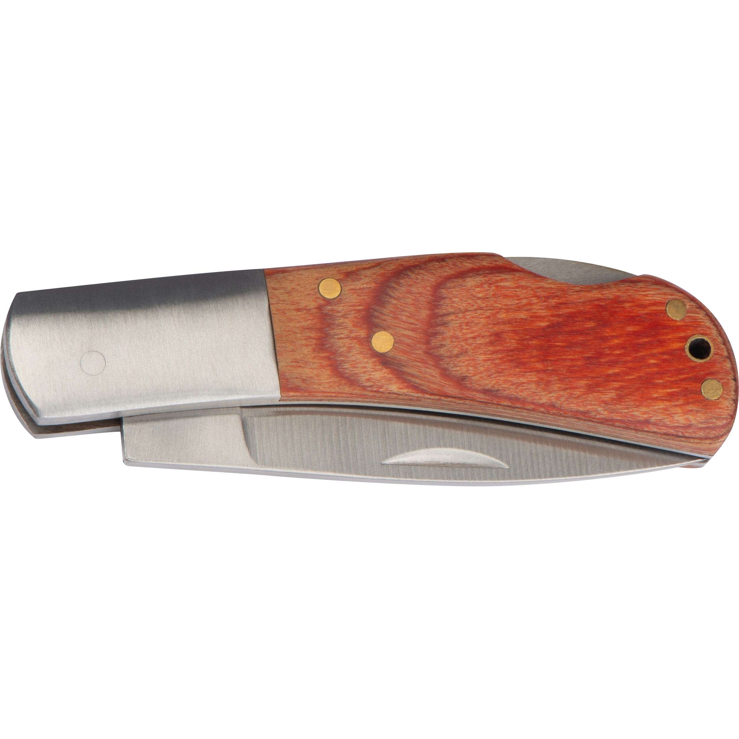 Cuchillo plegable con mango de madera