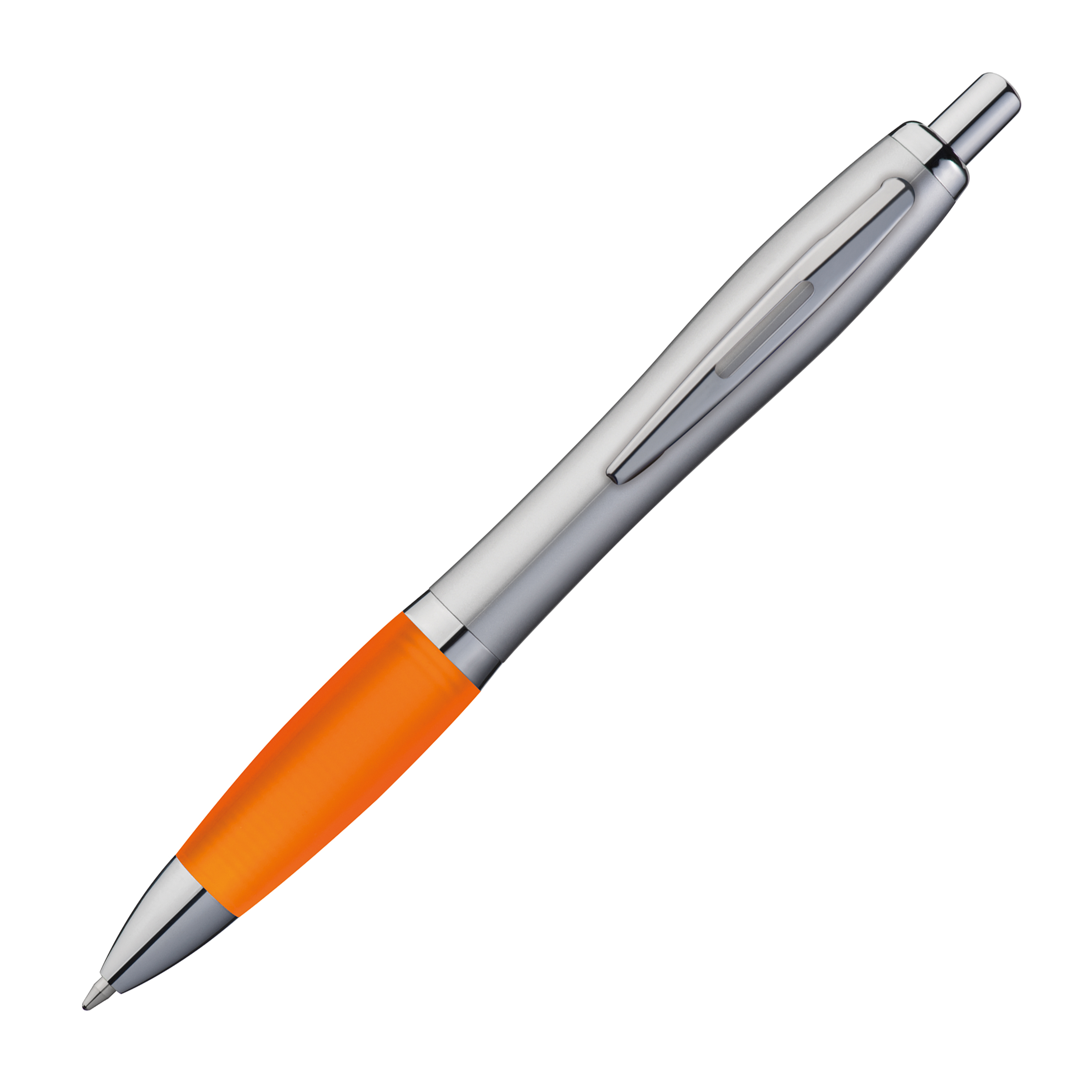 Kugelschreiber mit silbernem Schaft 