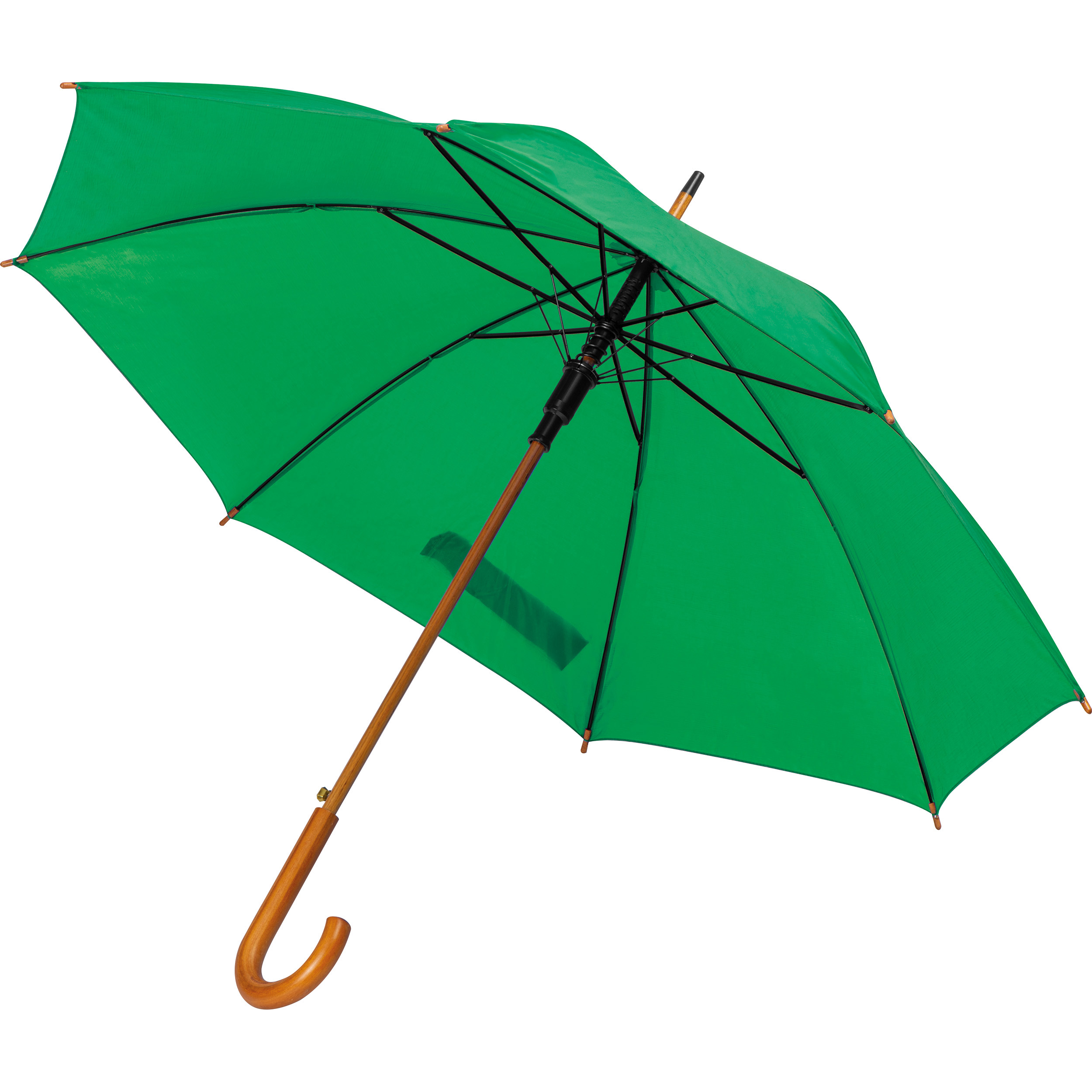 Parapluie automatique avec manche courbée