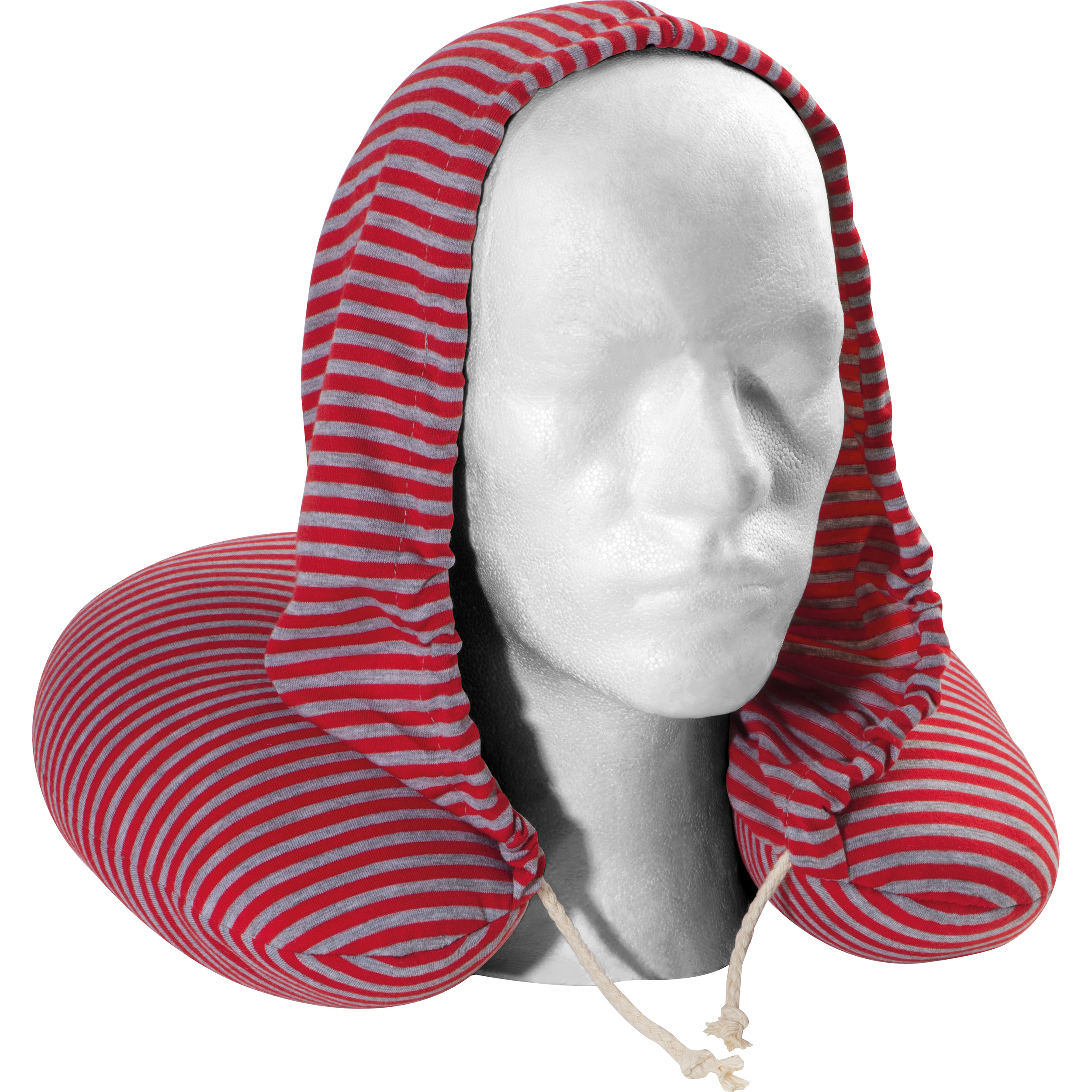 Striped Neck pillow with hood