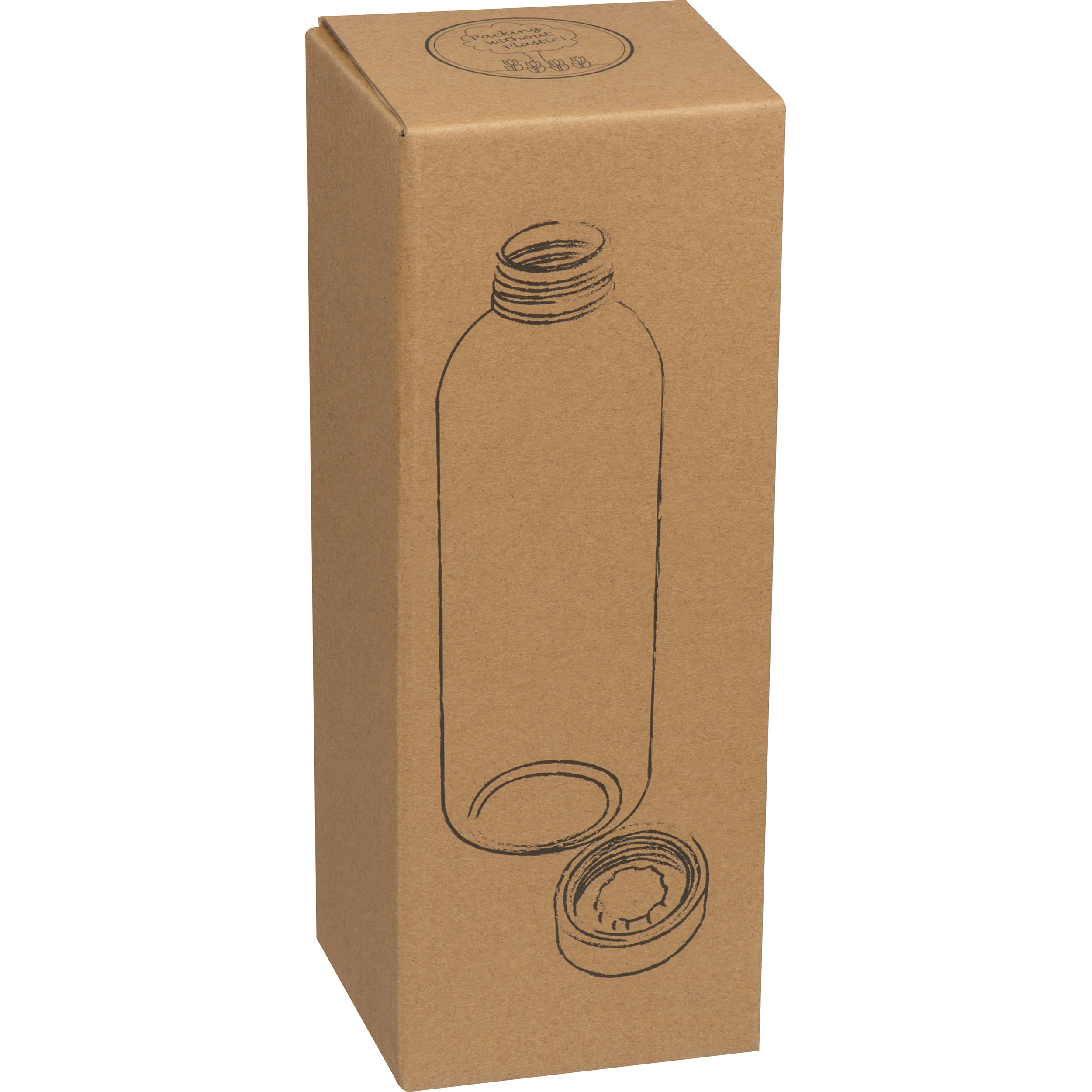 RPET bottle with bamboo lid