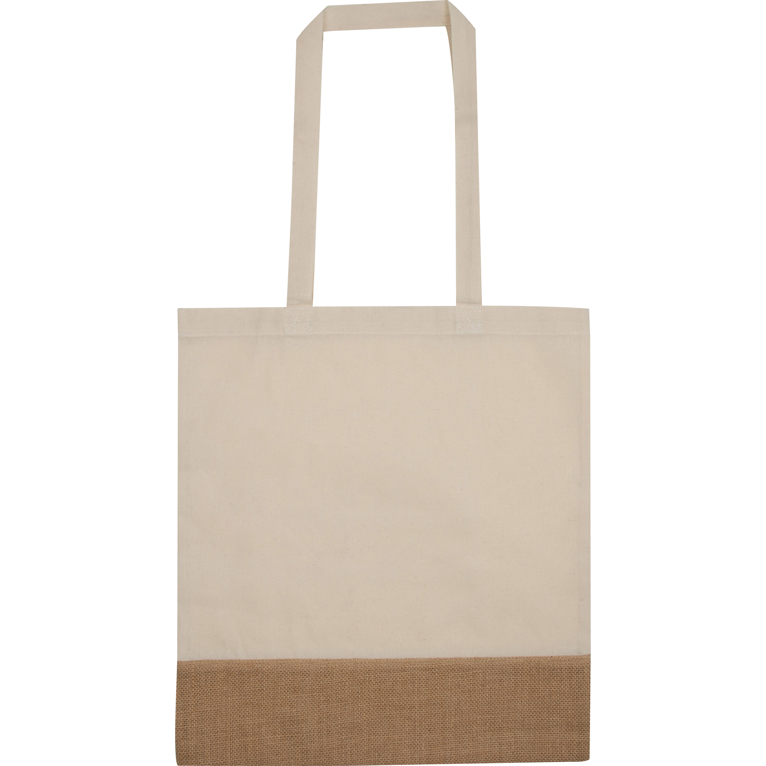 Carrying bag with jute bottom