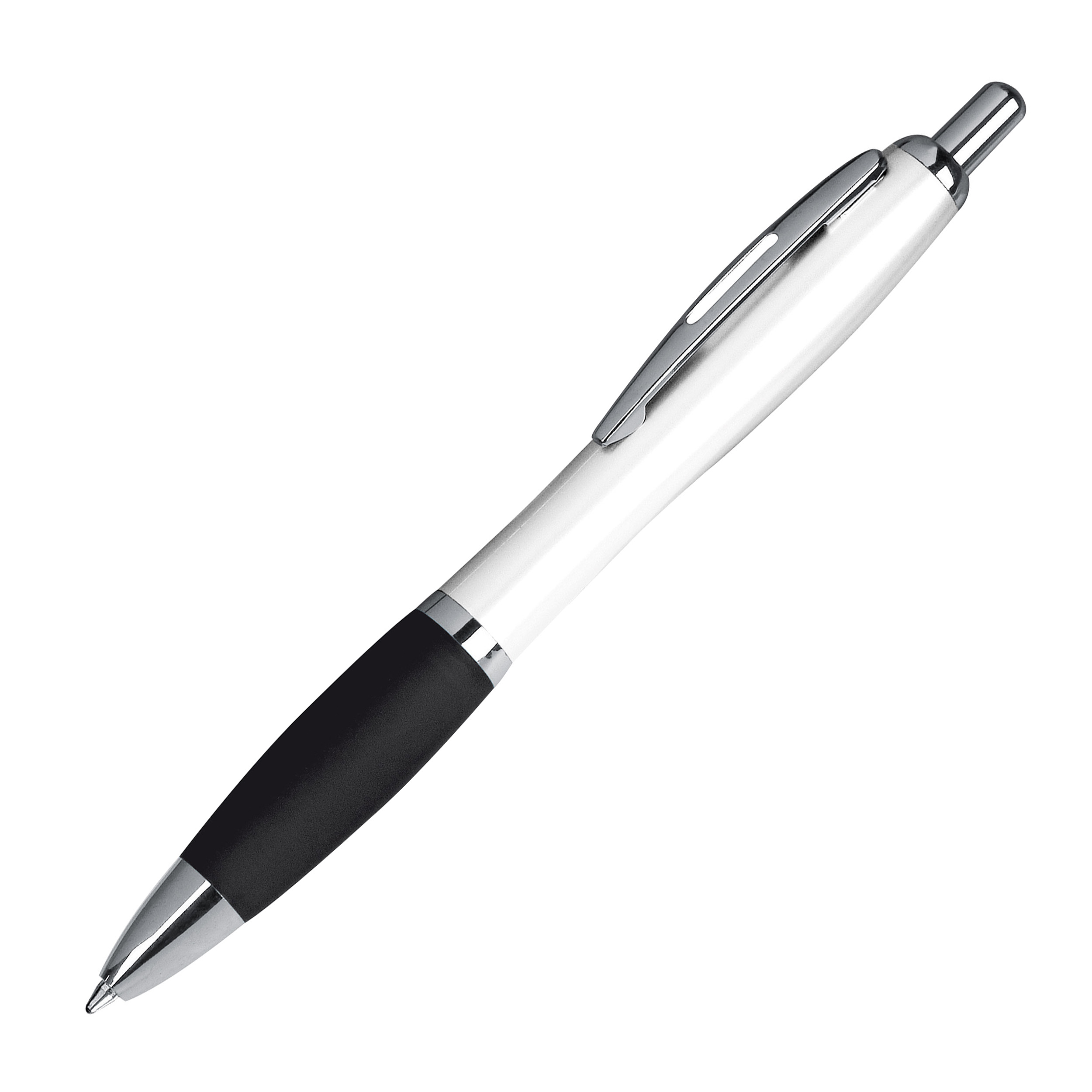 Kugelschreiber mit weißem Schaft 